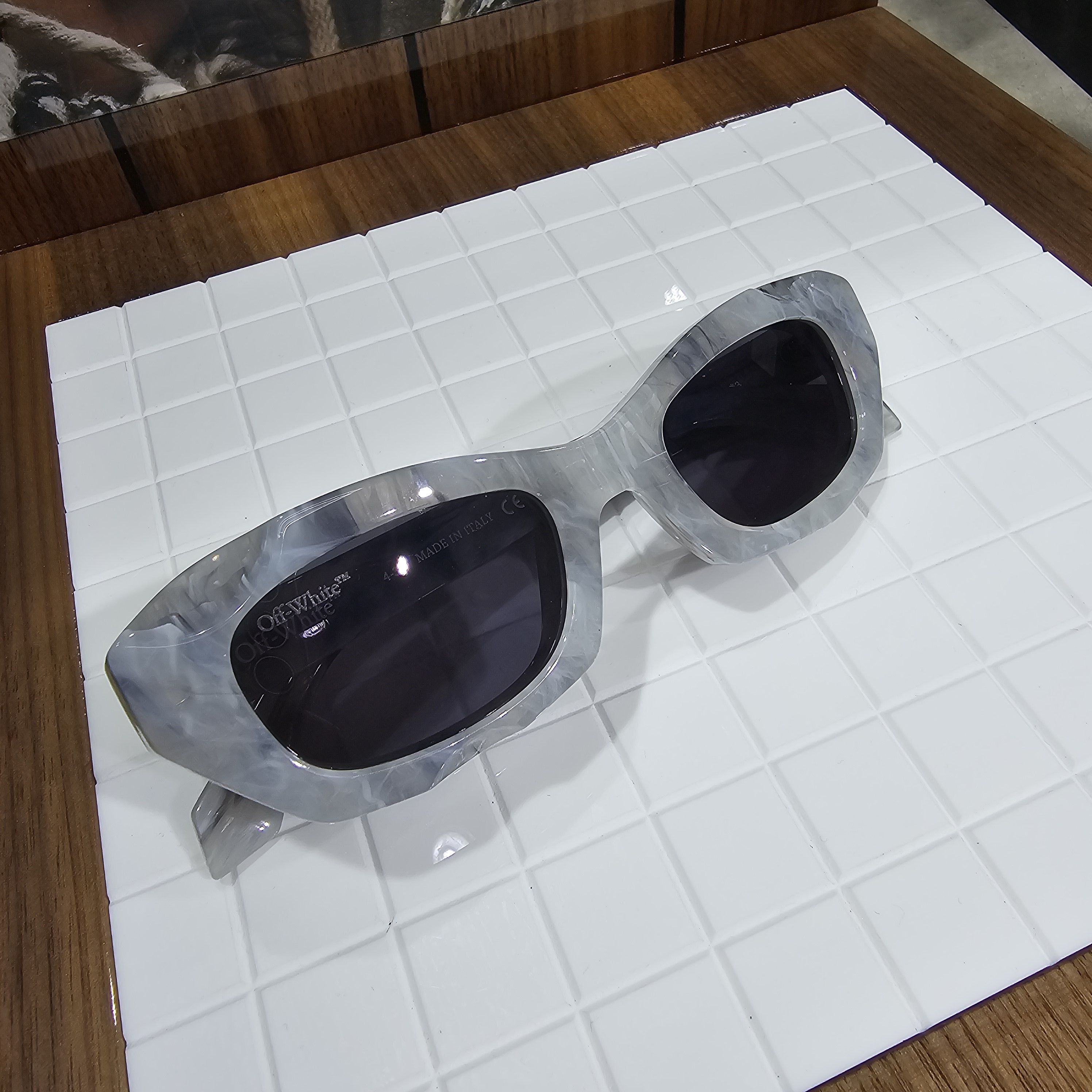 Off-White OFF WHITE Marble-effect Sunglasses Size ONE SIZE - 2 Thumbnail