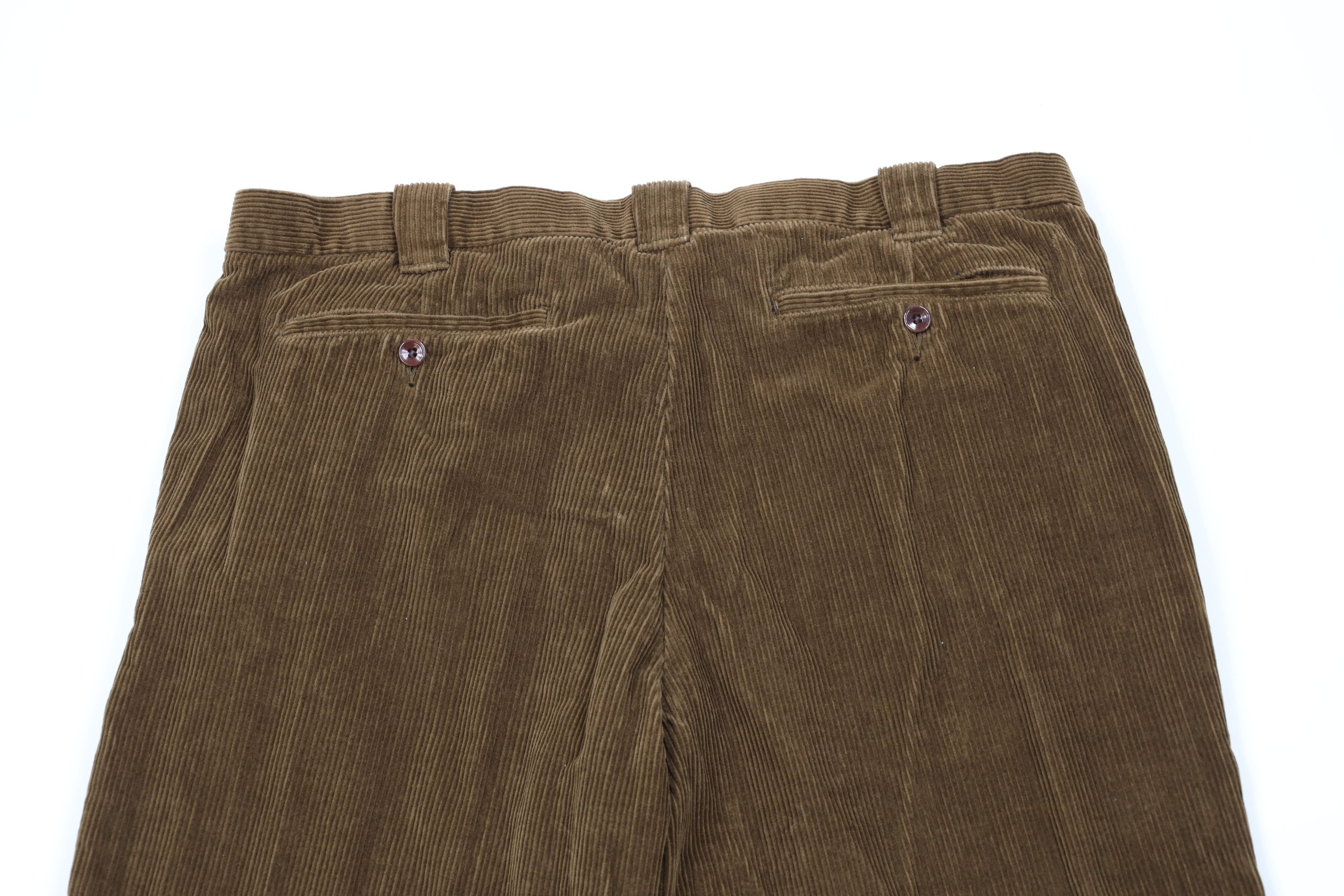 Eddie Bauer × Vintage Vintage Eddie Bauer Wide Leg Corduroy Chino Pants Brown Size US 38 / EU 54 - 10 Thumbnail