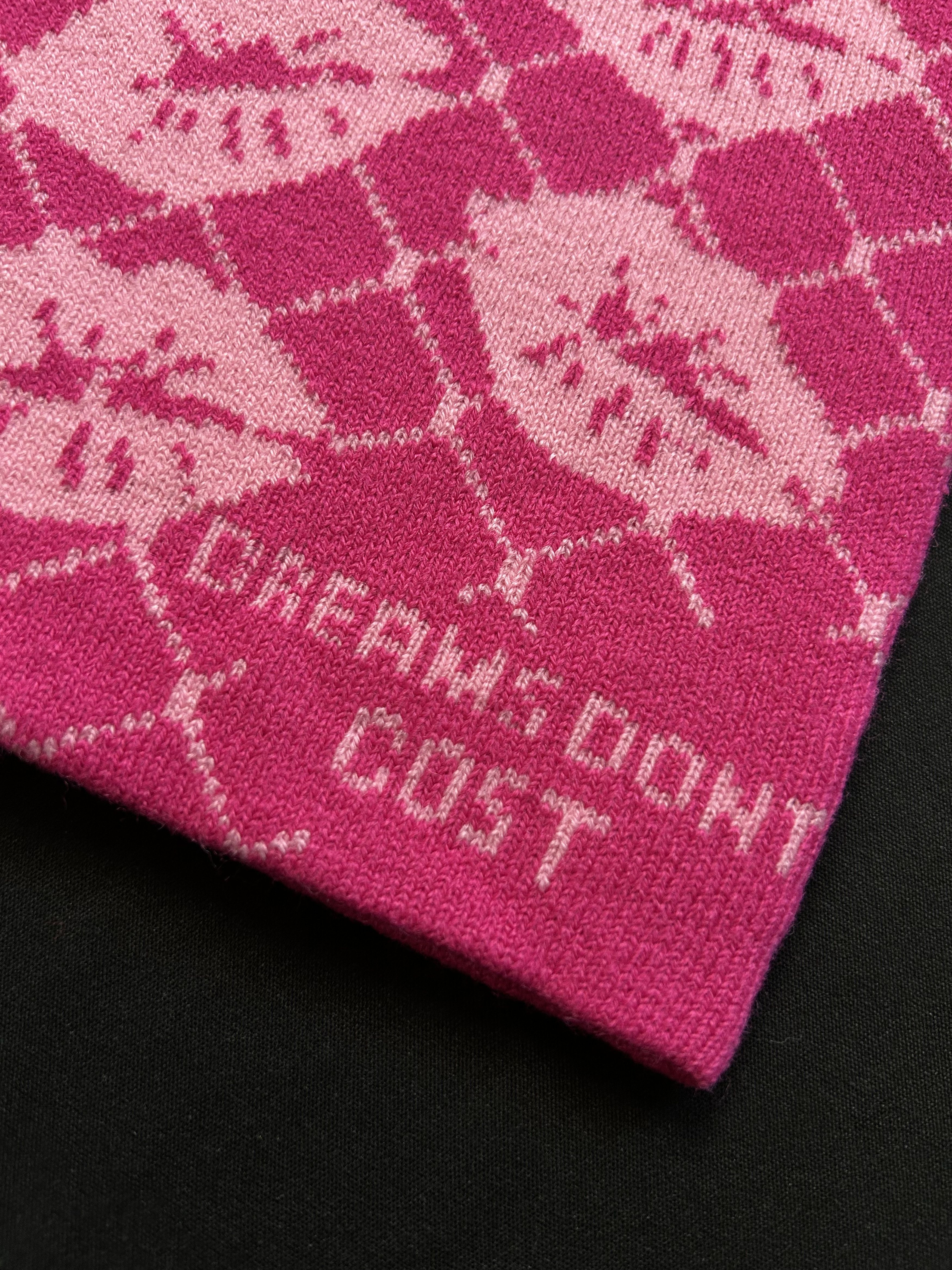 Japanese Brand Rare Dream Don’t Cost Graphic No Cuff Pink Beanie Hat OS Size ONE SIZE - 6 Thumbnail