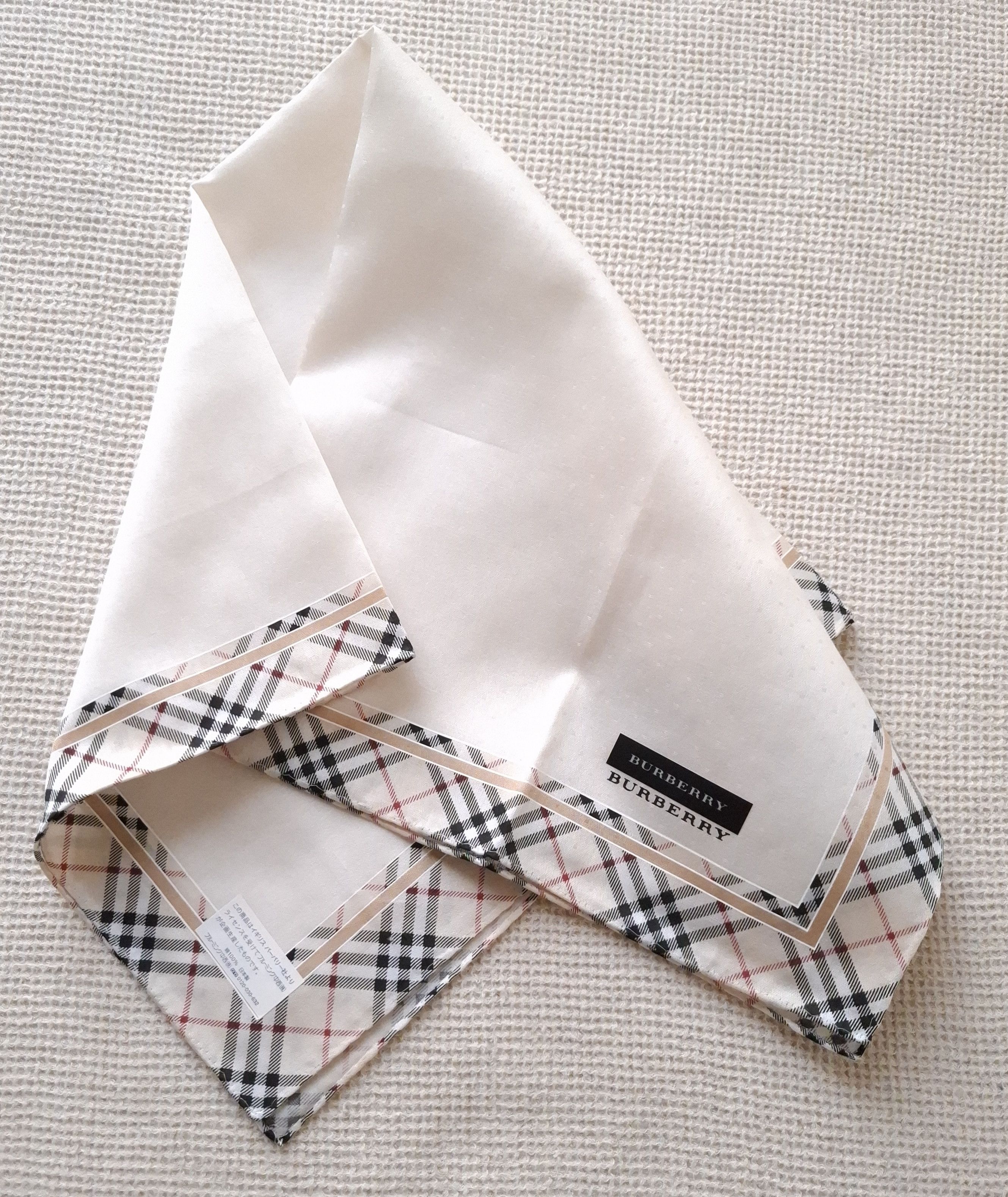Burberry × Vintage NEW Rare Vintage Burberry Bandana/Handkerchief/scarf Japan Size ONE SIZE - 1 Thumbnail