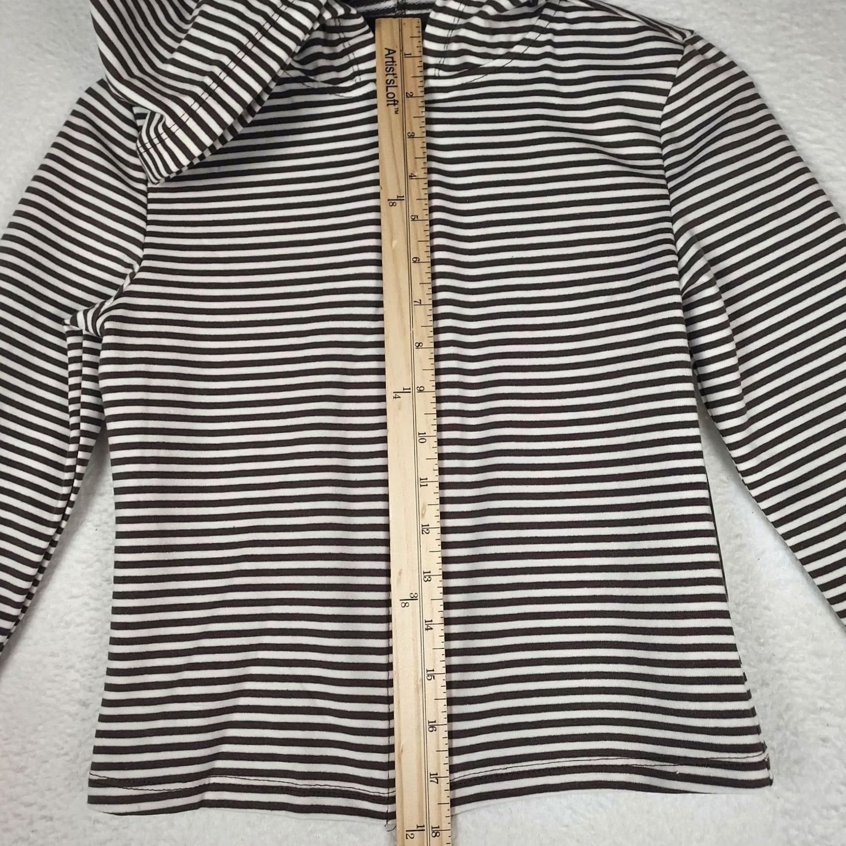 Vintage VINTAGE No Boundaries XS Brown White Striped Cropped Zip Up Hoodie Juniors Size XS / US 0-2 / IT 36-38 - 7 Thumbnail