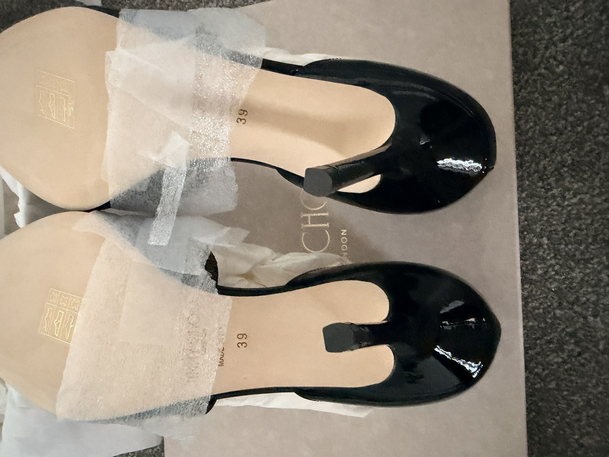 Jimmy Choo Jimmy Choo Aurelie 85 l 39 Black/ White Size US 9 / IT 39 - 6 Thumbnail