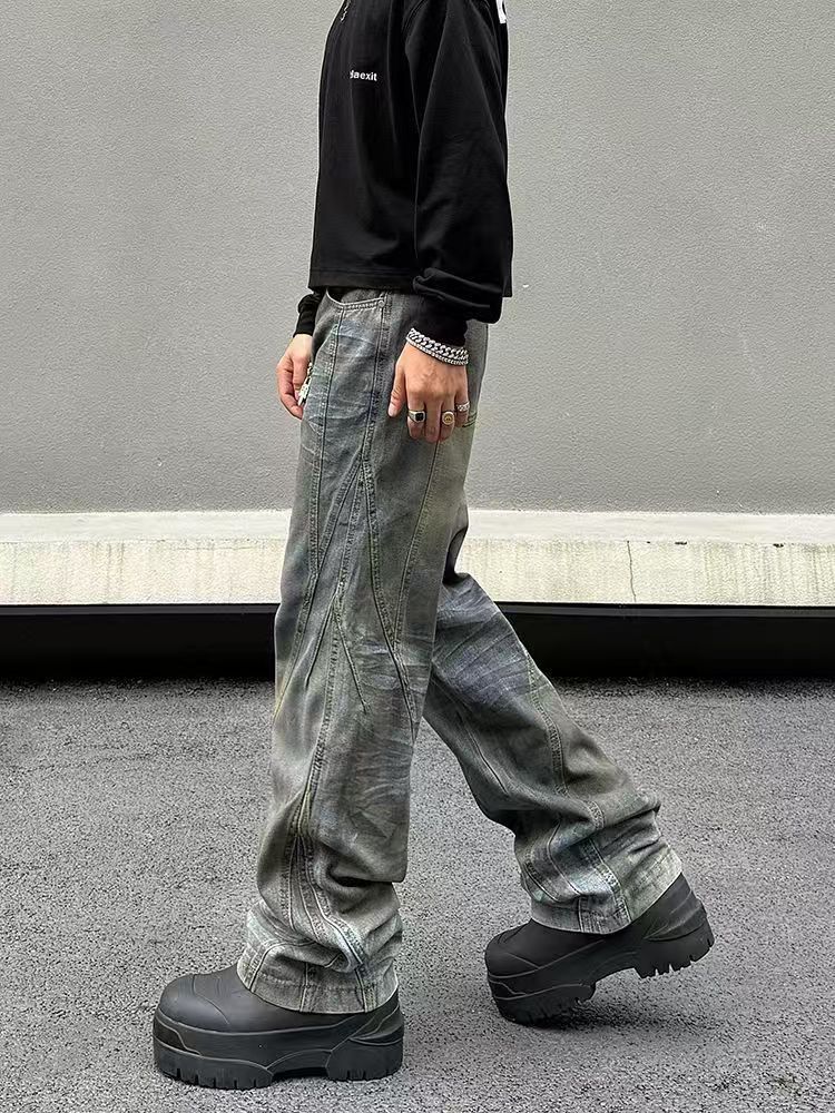 Japanese Brand × Jean High Street Washed and Aged Dirty Dyed Jeans Size US 30 / EU 46 - 4 Thumbnail