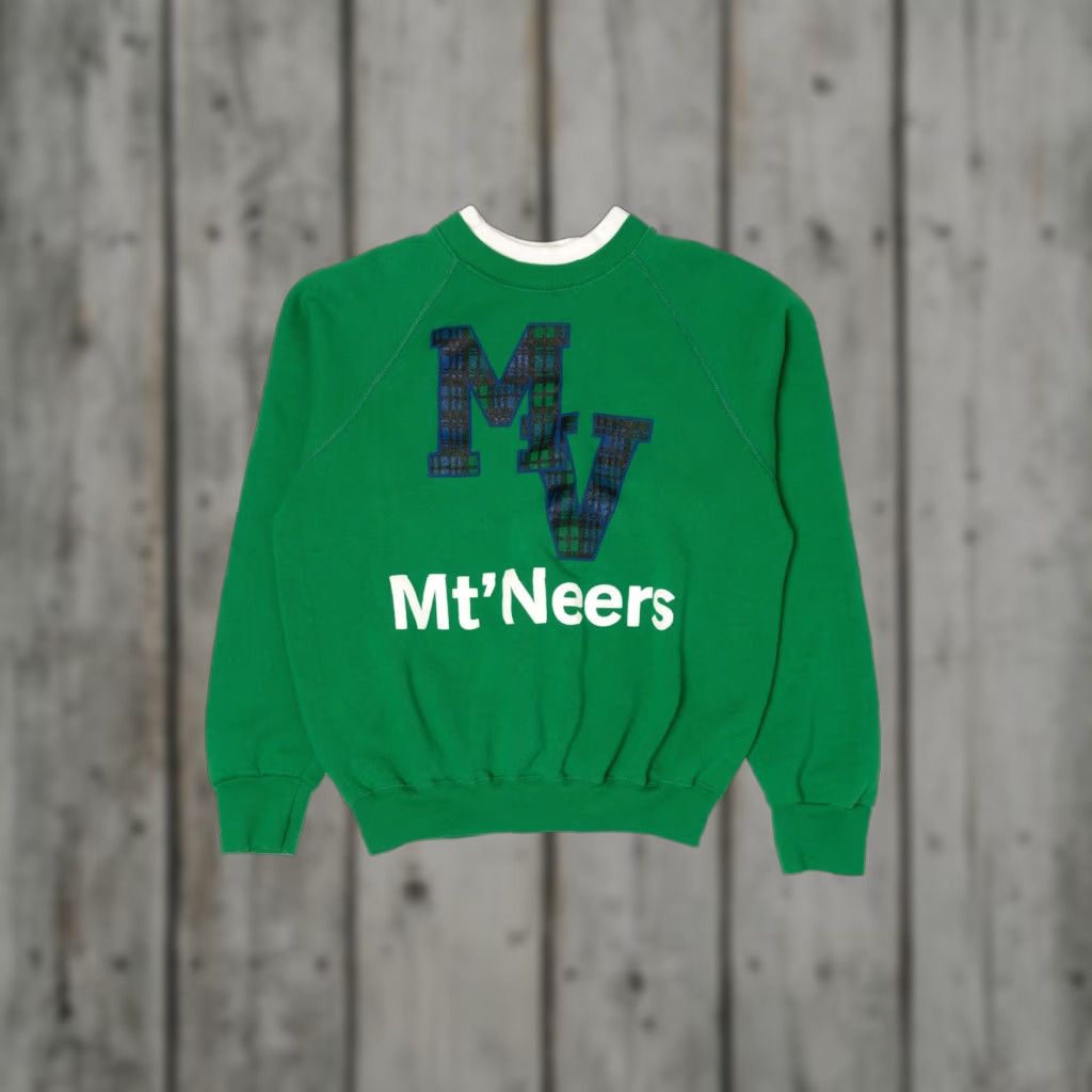 Lee VINTAGE Lee Mt'Neers Raglan Sweatshirt Large Green 1990s Mens Womens Boys Girls Size US L / EU 52-54 / 3 - 1 Thumbnail