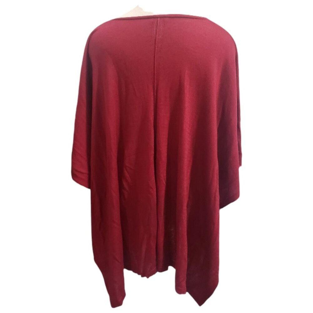 Designer CT1922 J. Jill Red One Size Tunic Size ONE SIZE - 3 Thumbnail