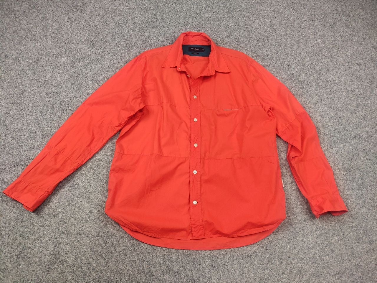 Paul Smith Paul Smith Vintage orange button-down shirt with pockets Size US L / EU 52-54 / 3 - 3 Thumbnail
