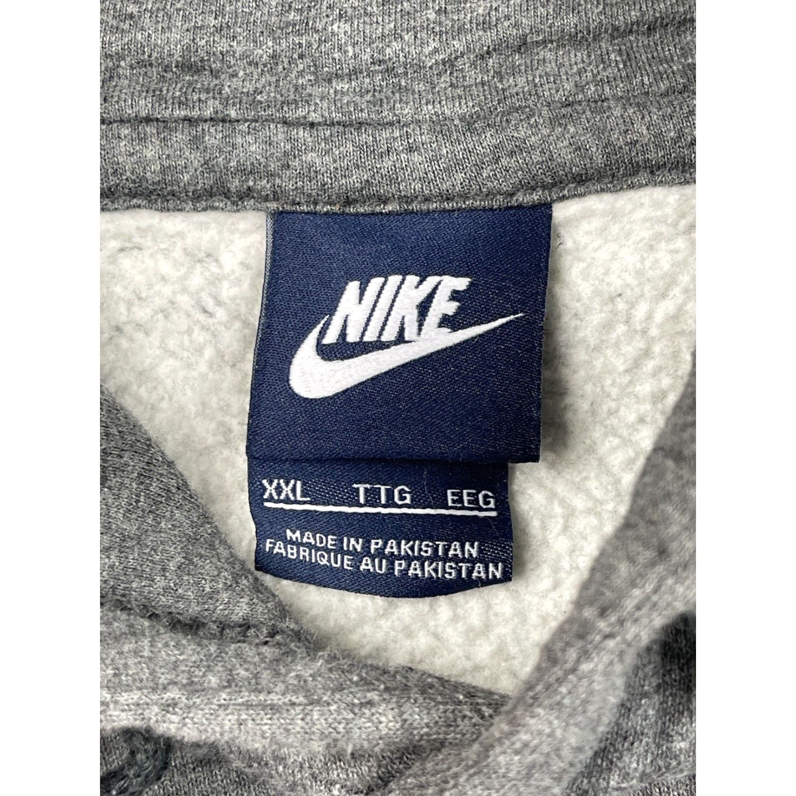 Nike Nike Hoodie Pullover Essentials Fleece Gray Swoosh Mens 2XL Size US XXL / EU 58 / 5 - 3 Thumbnail
