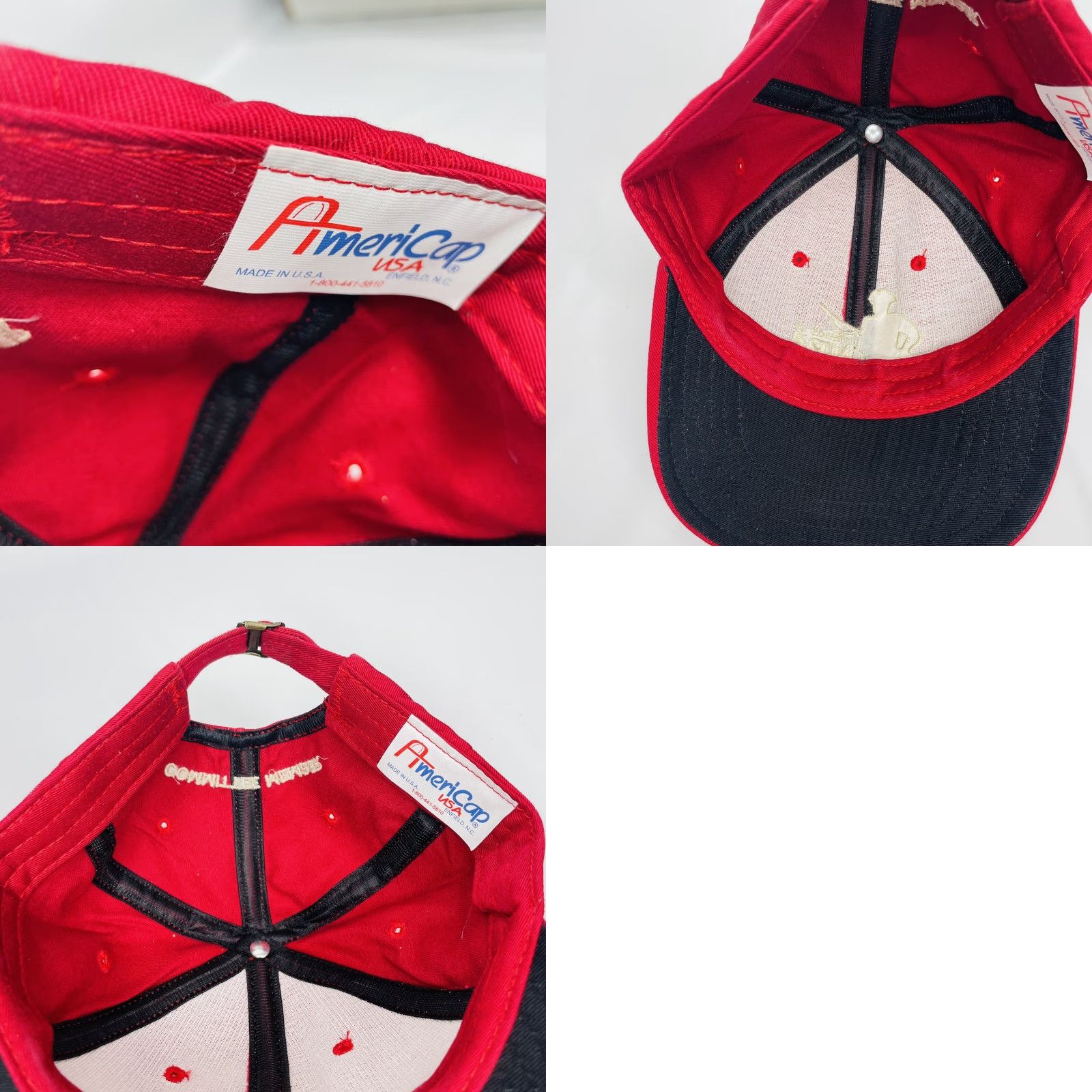 Vintage VINTAGE AmeriCap Friends of the NRA Ball Cap Red Six Panel Hat USA Baseball Cap Adjustab le Embroidered Men Theme NRA” Size ONE SIZE - 8 Thumbnail