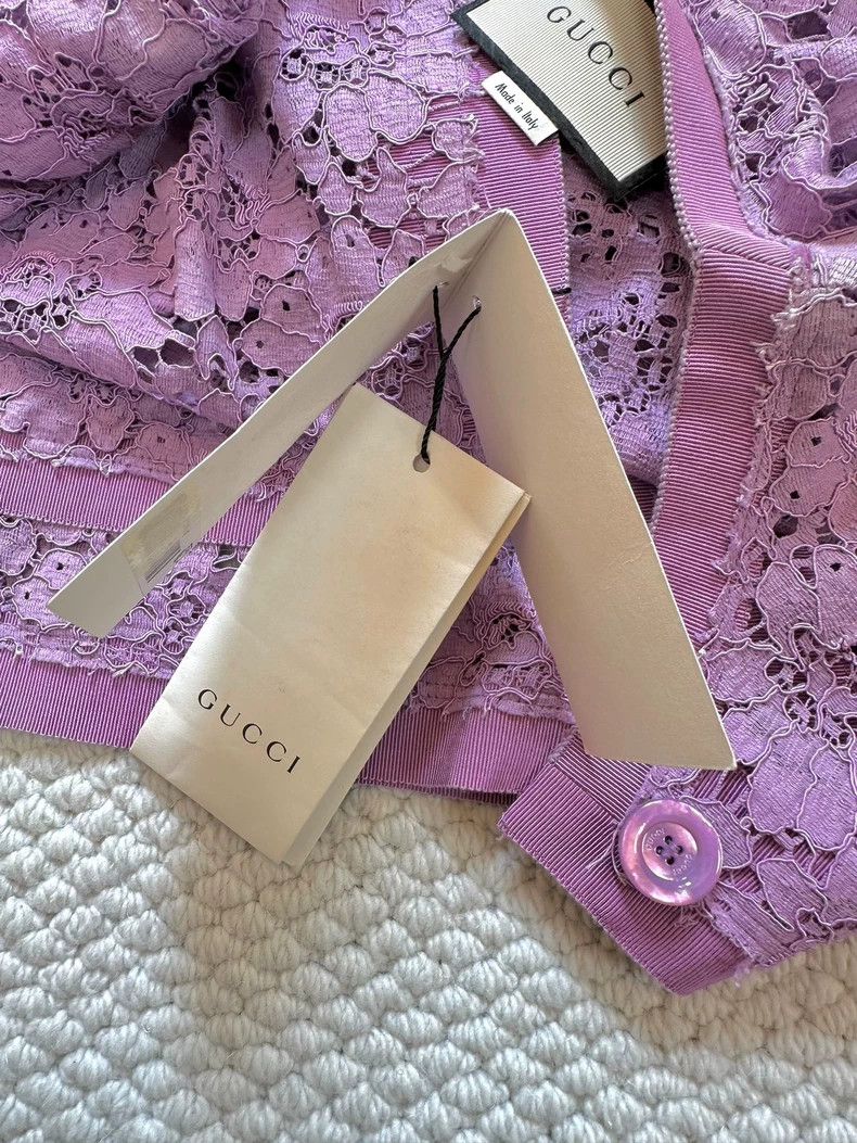 2019 Early Spring Show Purple Lace coat Outerwear