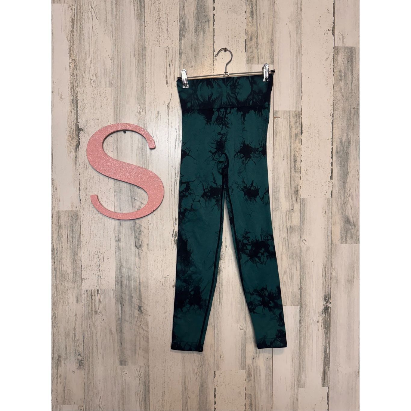 Other Green Black Tie-Dye Seamless High-Waist Leggings Women’s Siz Size 26" / US 2 / IT 38 - 4 Thumbnail