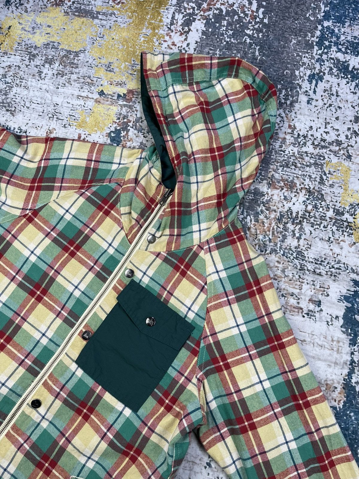 GRN Vtg Grn 60/40 Reversible Nylon/Plaid Checkered Jackets Size US M / EU 48-50 / 2 - 8 Thumbnail