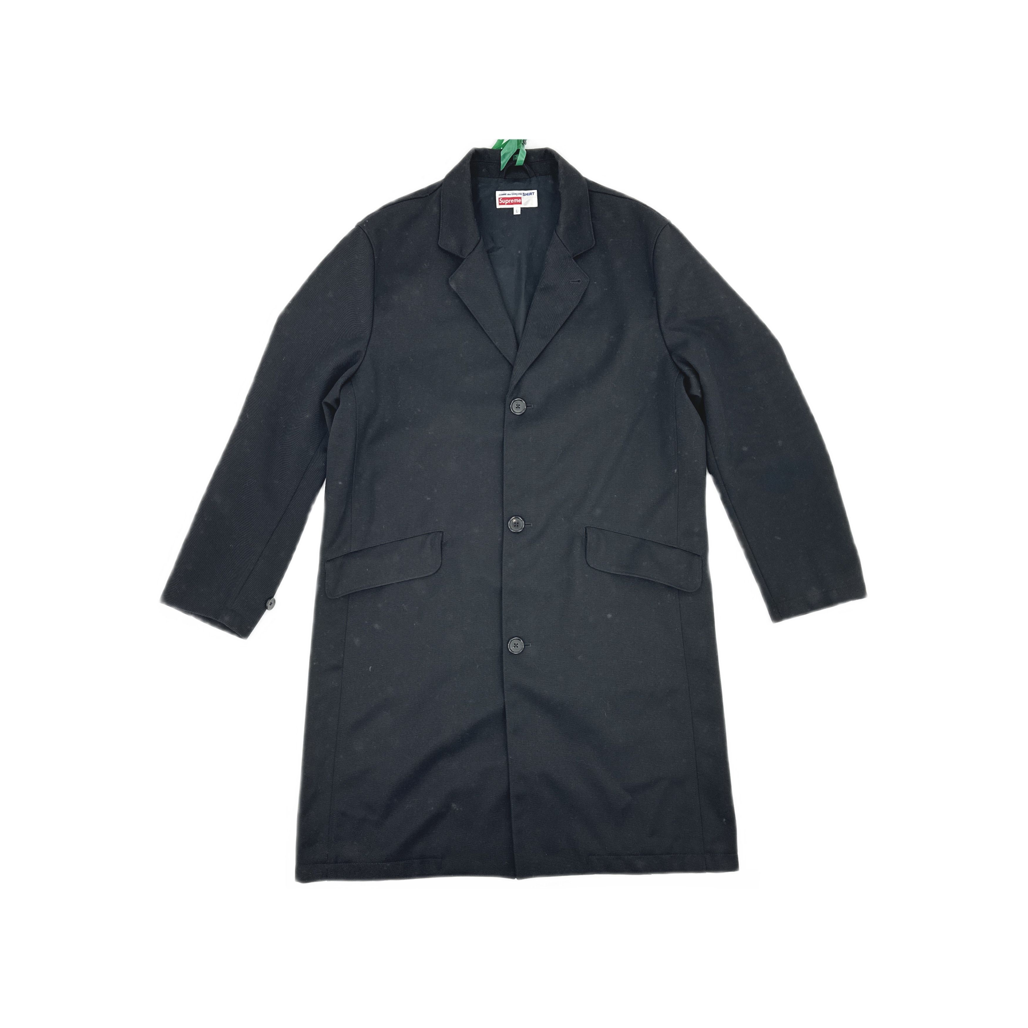 Supreme Supreme x COMME des GARÇONS SHIRT Wool Overcoat L Size US L / EU 52-54 / 3 - 1 Thumbnail