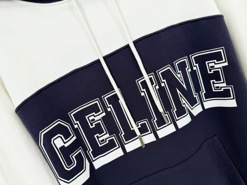 Celine Celine Hooded Sweatshirt with Logo Size S / US 4 / IT 40 - 2 Thumbnail