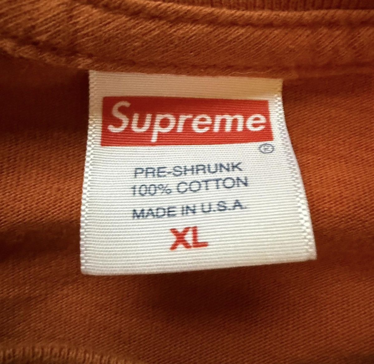 Supreme Supreme SS19 Molotov kid tee in rusty orange. Size US XL / EU 56 / 4 - 2 Thumbnail