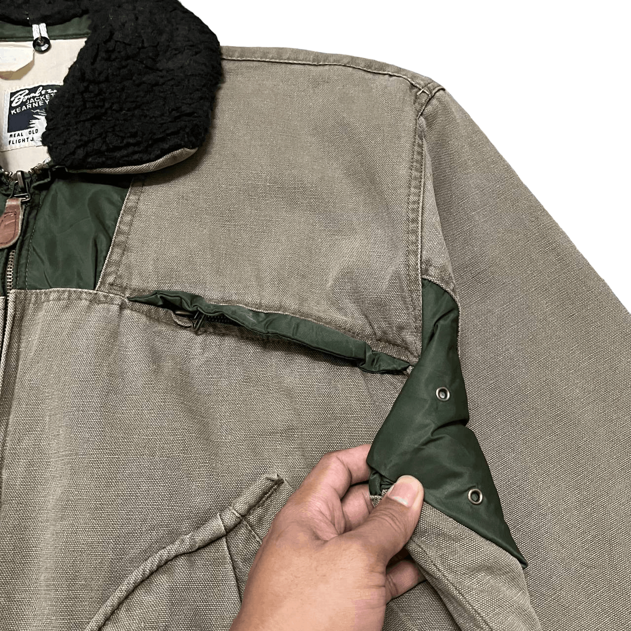 Japanese Brand Vintage Kearney House Canvas Flight Bomber Jacket Size US L / EU 52-54 / 3 - 6 Thumbnail