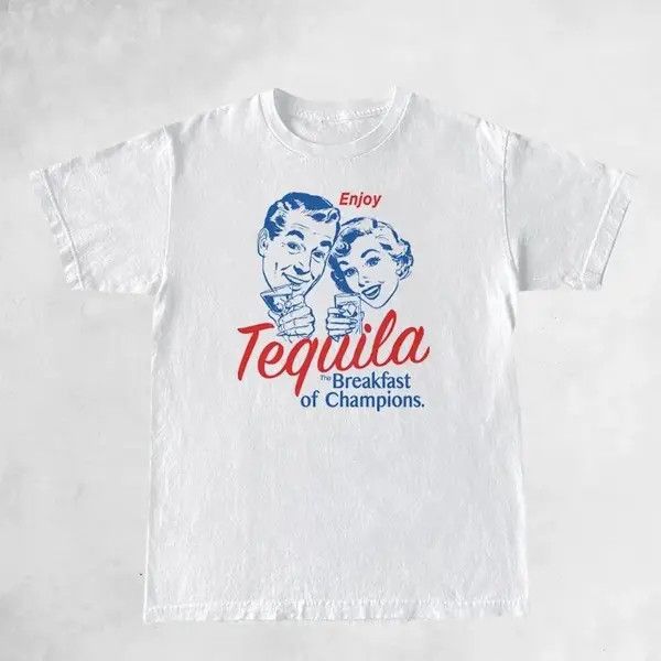 Japanese Brand Kahori x azawa Enjoy Tequila Retro Graphic Tees Size US S / EU 44-46 / 1 - 1 Thumbnail
