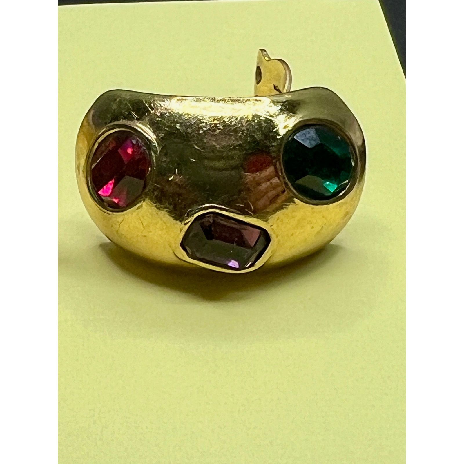 & Other Stories Ciner Moghul India Large Gripoix Gold Clip Earrings Size ONE SIZE - 13 Thumbnail