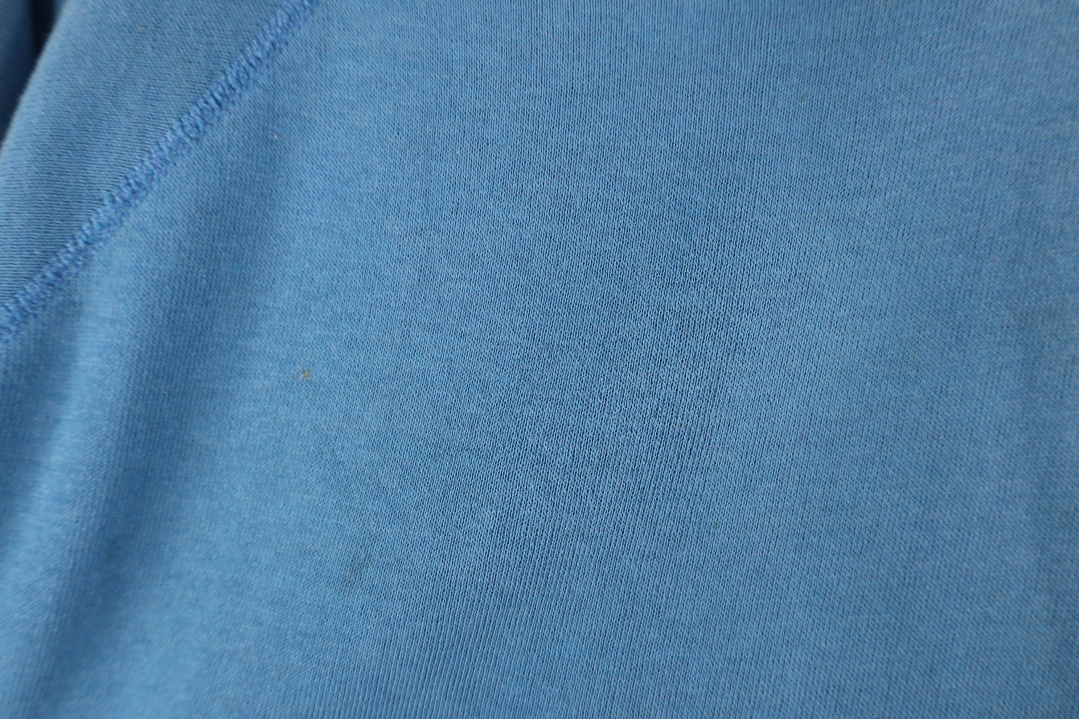 Vintage Vintage 70s Streetwear Blank Crewneck Sweatshirt Blue USA Size US L / EU 52-54 / 3 - 7 Thumbnail