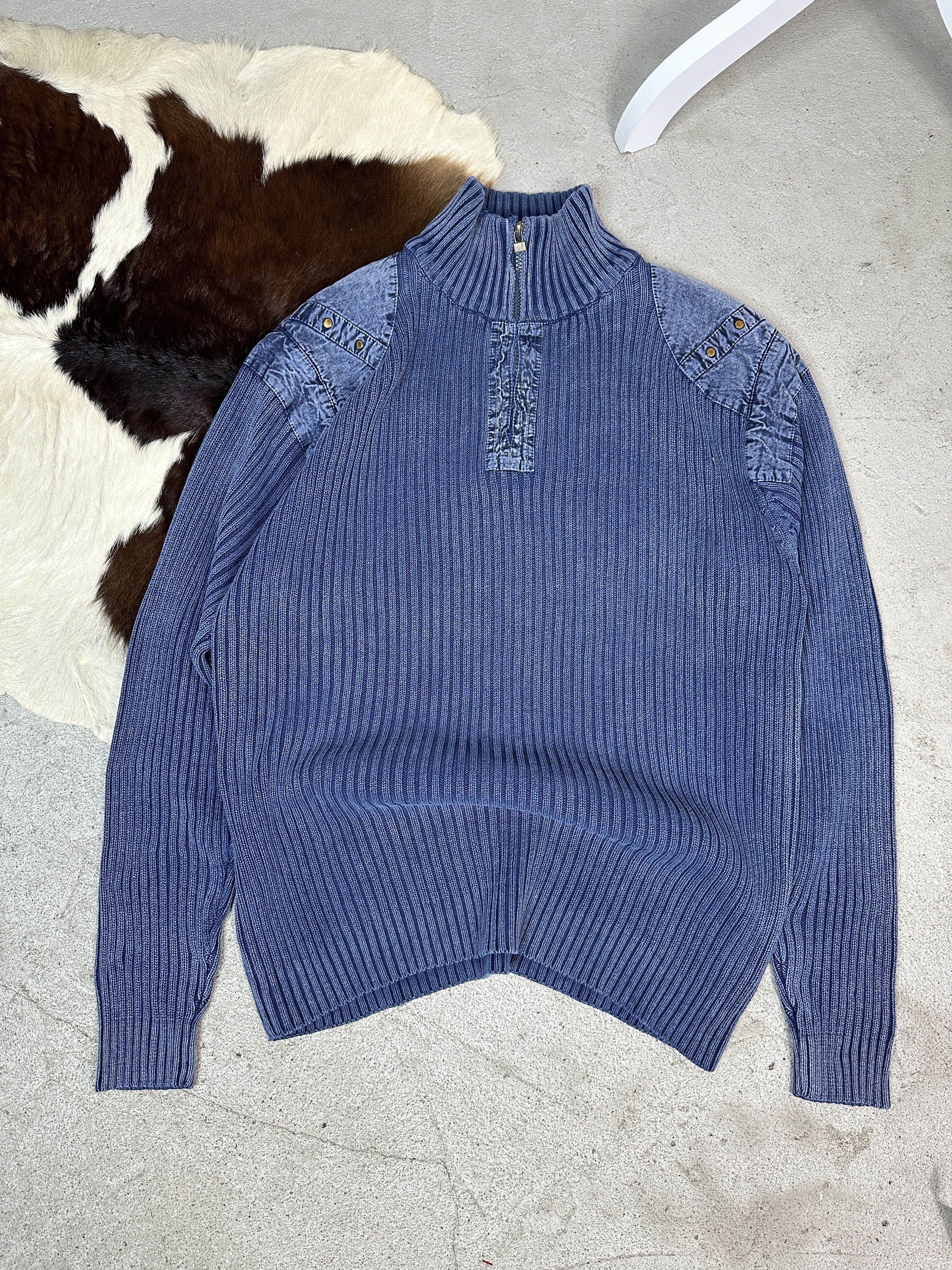 Vintage Vintage Ribbed Faded Sweater Size US L / EU 52-54 / 3 - 1 Thumbnail