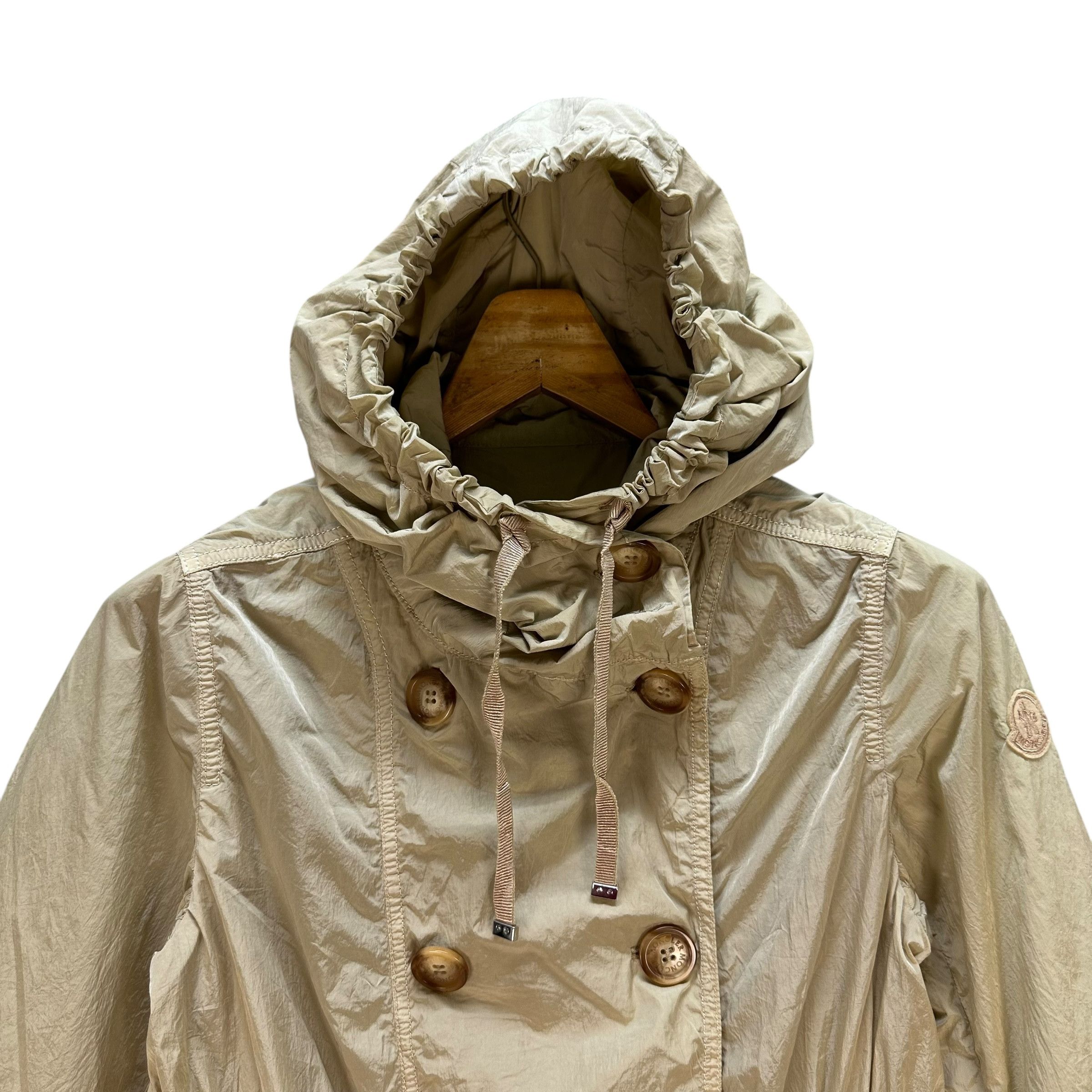 Moncler MONCLER Double Breast Nylon Jacket Hooded Parka #A71-1720 Size S / US 4 / IT 40 - 2 Thumbnail