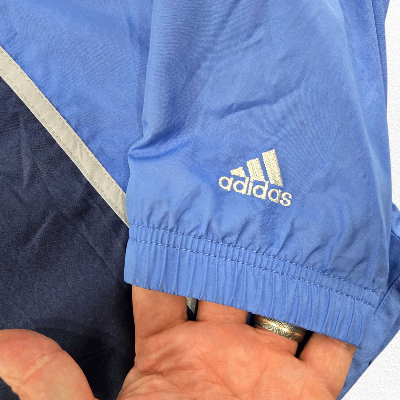 Adidas Y2K Adidas Track Jacket Blue Navy Zip Up Size Medium Size US M / EU 48-50 / 2 - 5 Thumbnail