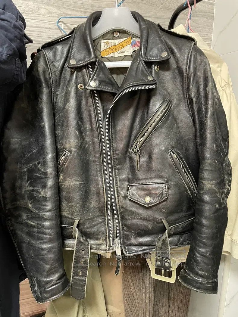 Schott Schott 618 Leather Jacket Size US XS / EU 42 / 0 - 2 Thumbnail
