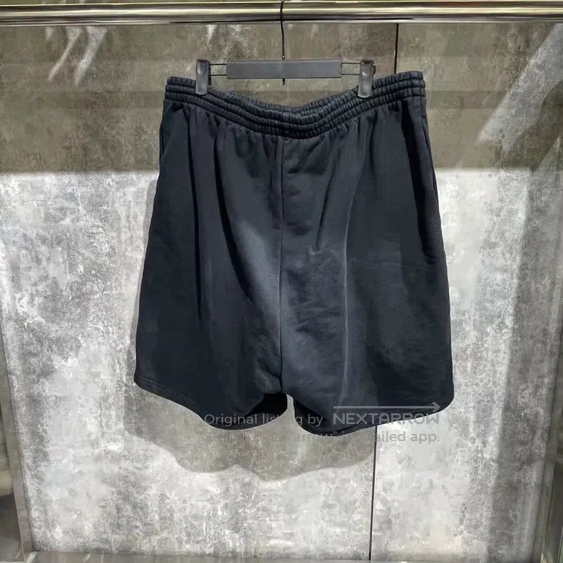 Balenciaga Balenciaga size XS Distressed Washed Embroidered Logo Shor Size US 27 - 2 Thumbnail