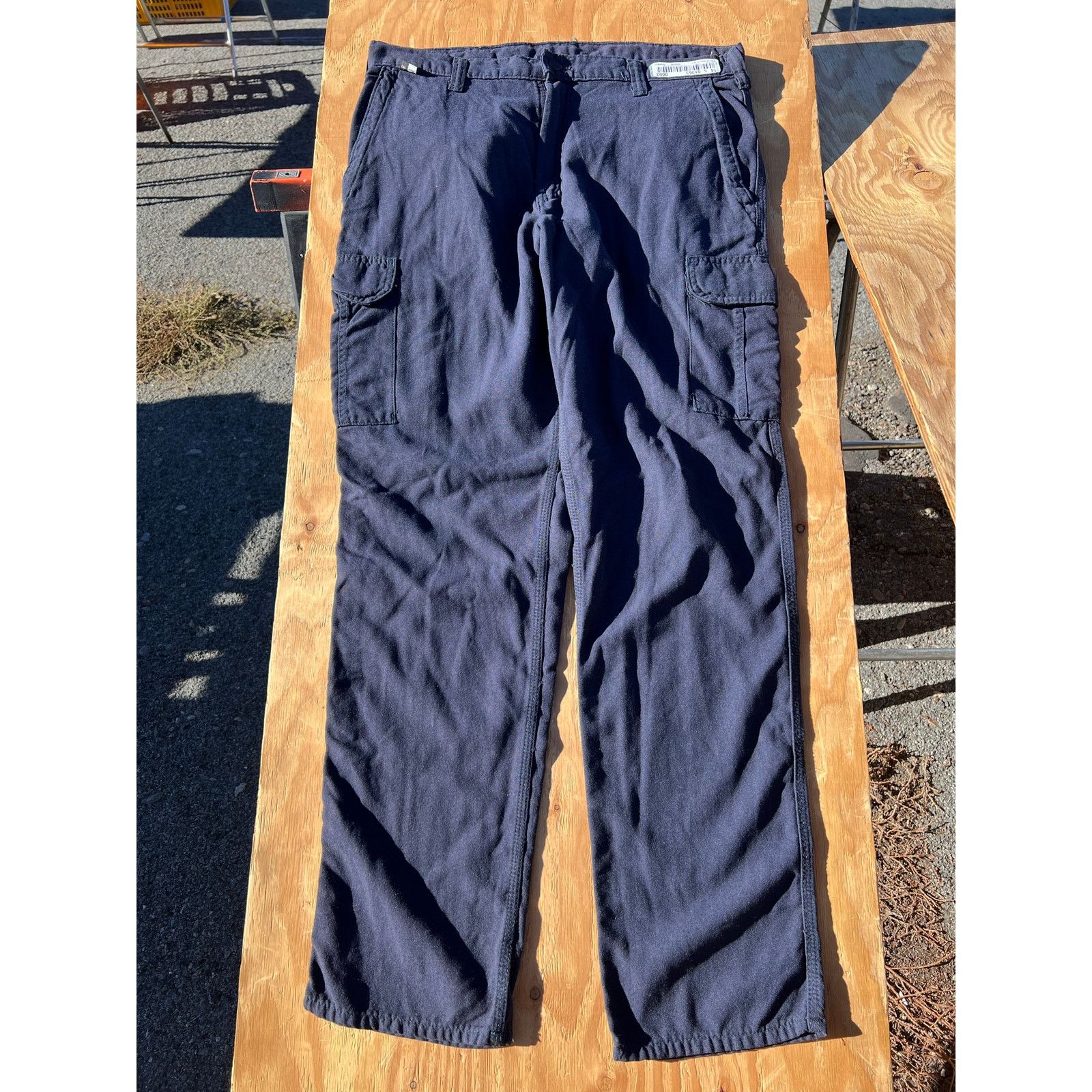 Carhartt Carhartt Flame Resistant FR Navy Blue Cargo Men's Size 36x34 Size US 36 / EU 52 - 3 Thumbnail