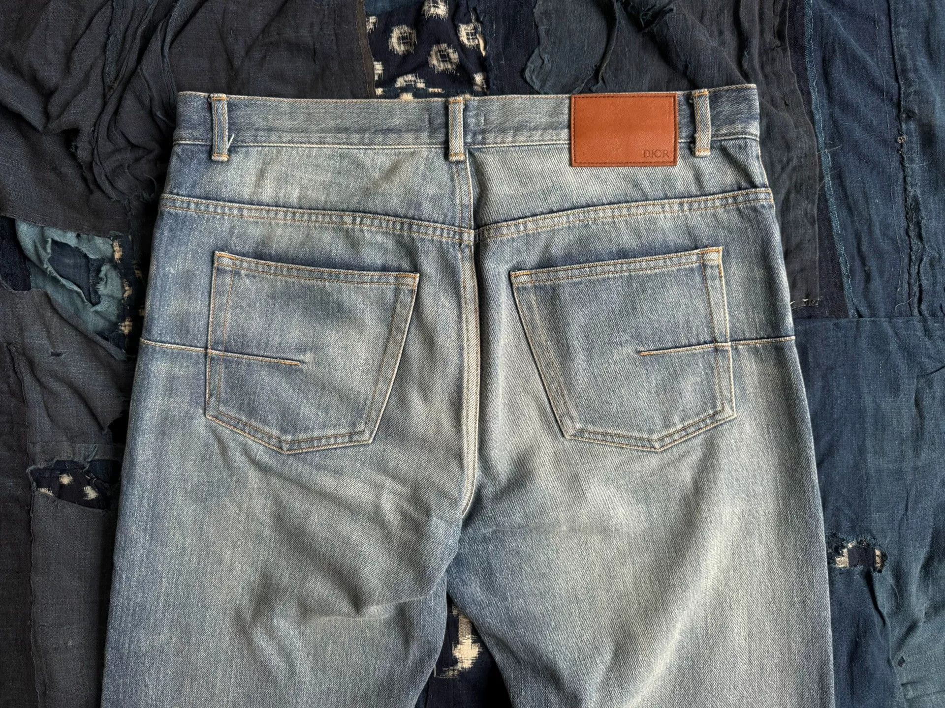 Dior Dior Washed Distressed Straight Jeans Size US 31 - 4 Thumbnail
