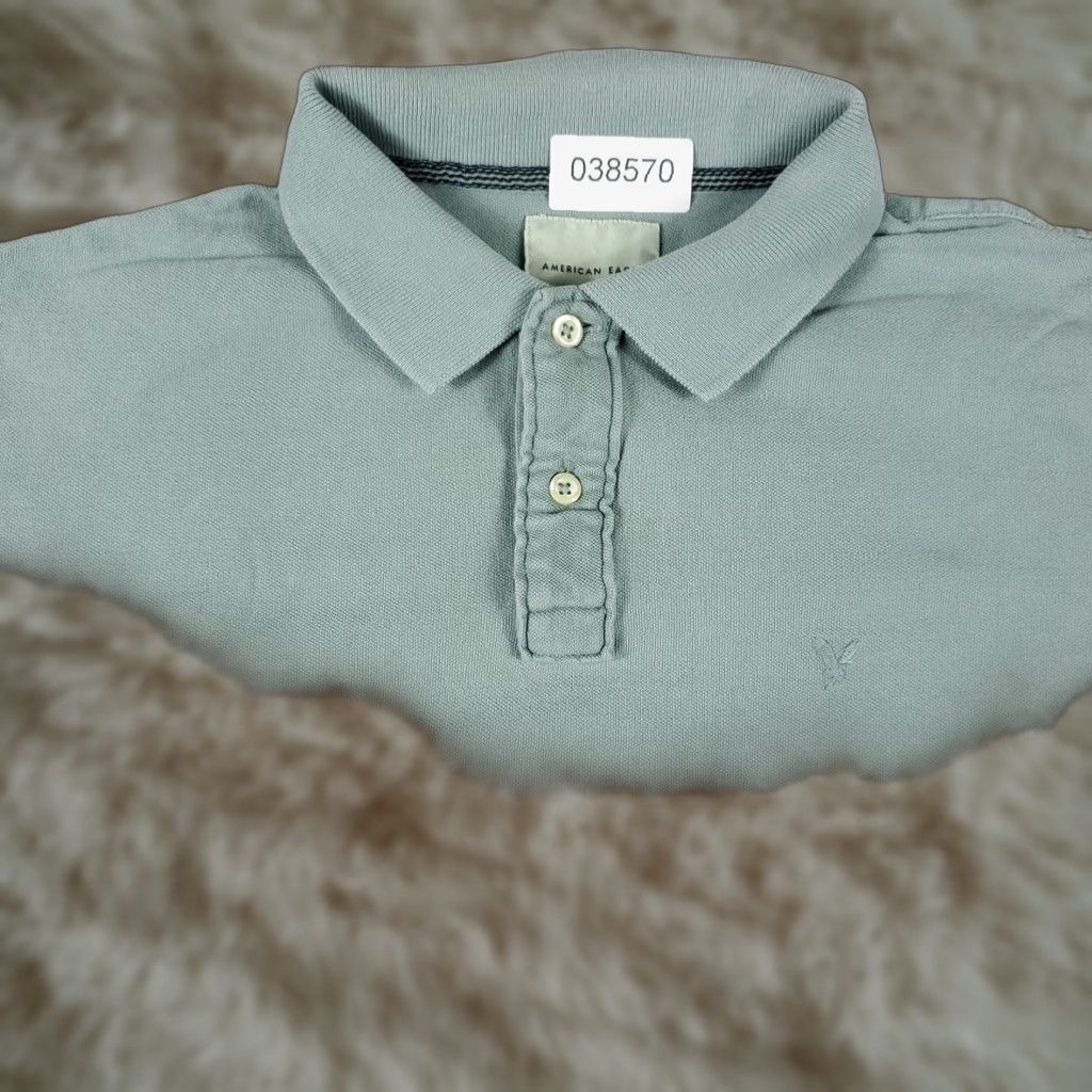 American Eagle Outfitters American Eagle Outfitters Polo Shirt Mens Medium Blue Casual Short Sleeve Adult Size US M / EU 48-50 / 2 - 1 Thumbnail