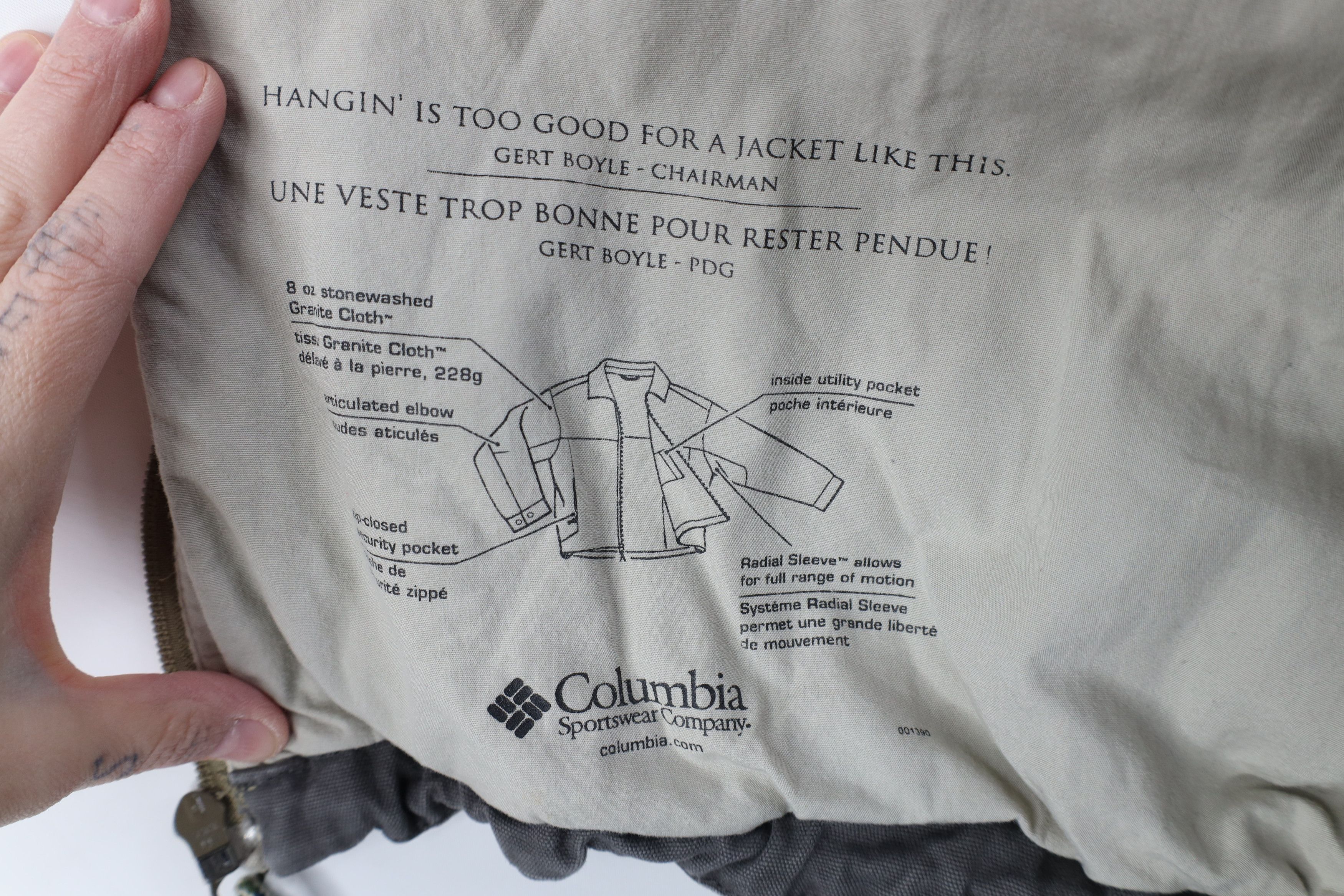 Columbia Vintage 90s Y2K Columbia Spell Canvas Bomber Jacket Beige Size US XL / EU 56 / 4 - 11 Thumbnail