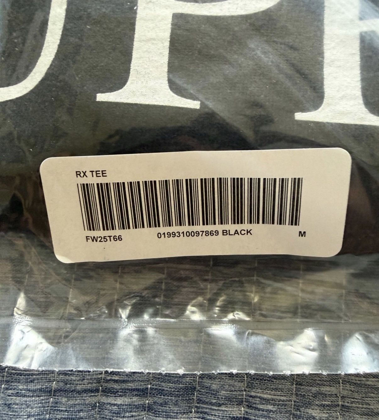 Supreme Supreme RX Tee Black (M) Size US M / EU 48-50 / 2 - 3 Thumbnail