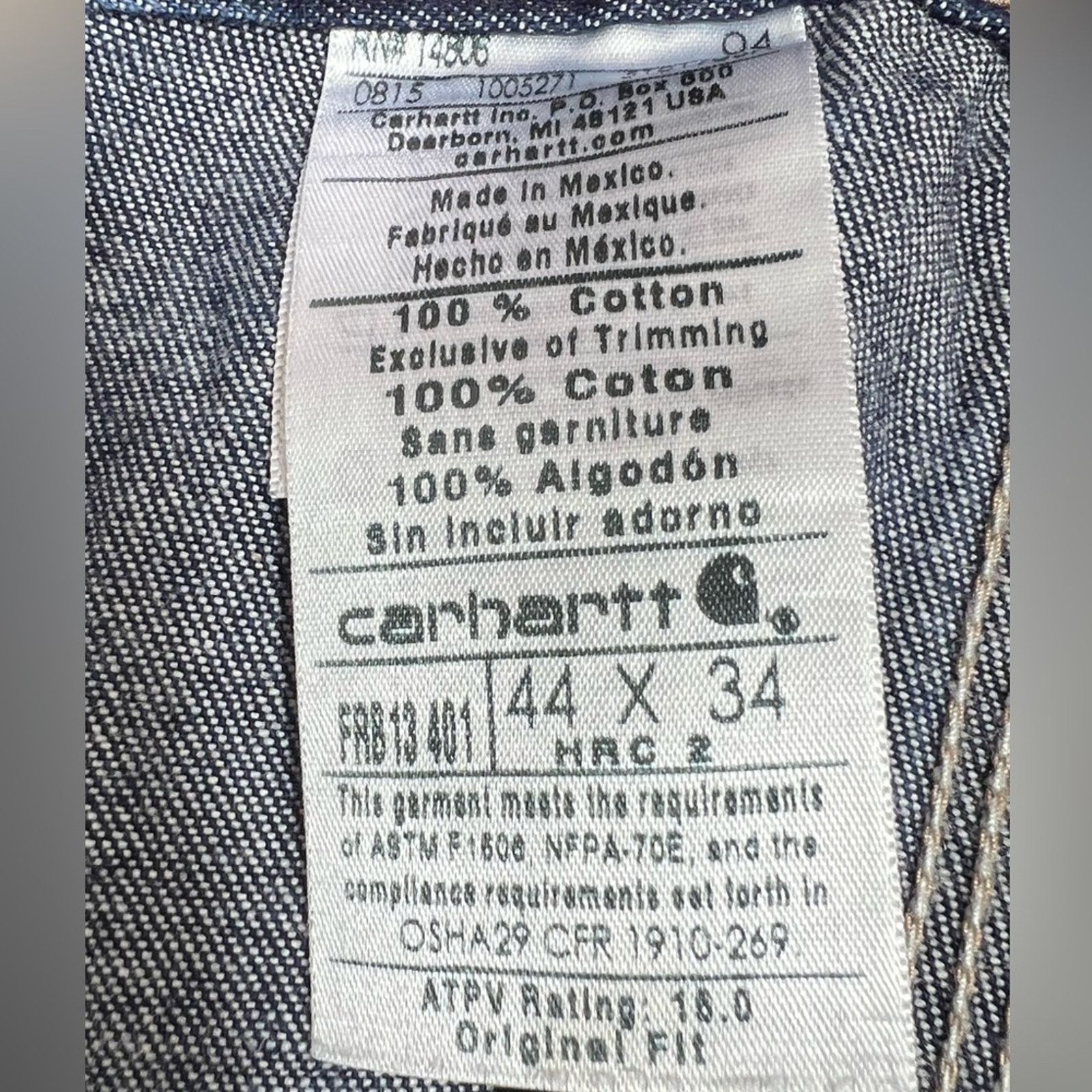 Carhartt Carhartt Cat 2 FR Flame Resistant Carpenter Jeans Size 44x34 Size US 44 / EU 60 - 10 Thumbnail