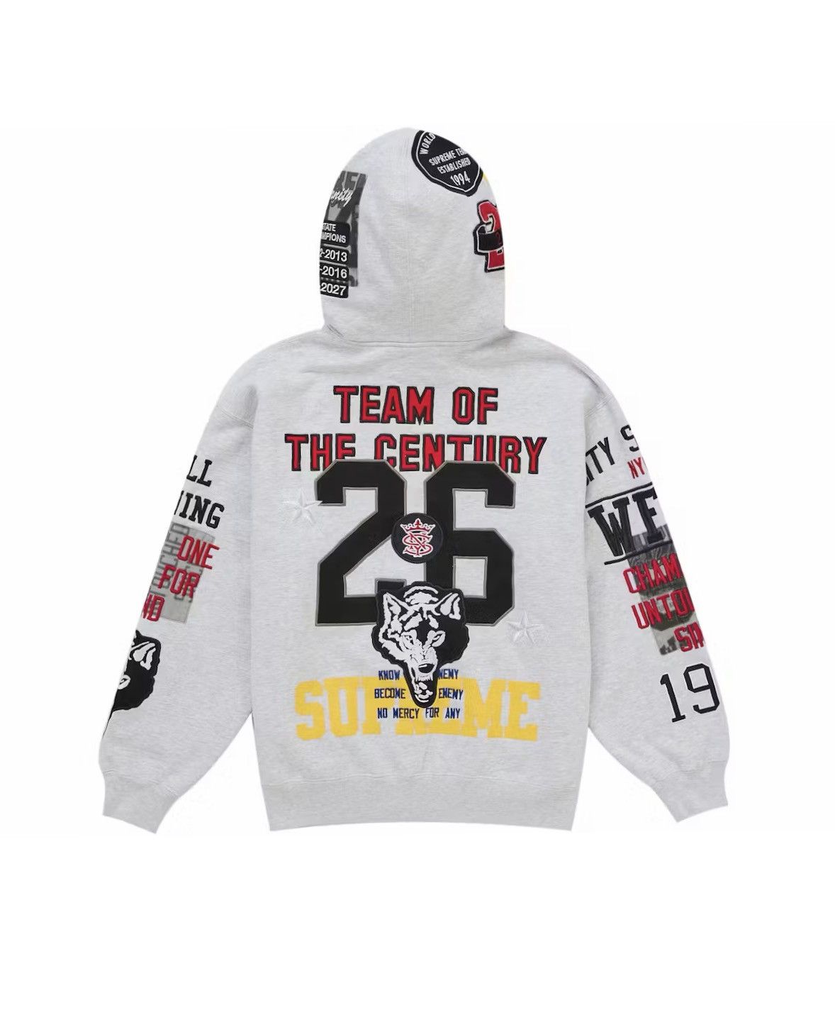 Supreme Supreme Warriors Applique Zip Up Hooded Sweatshirt Size US L / EU 52-54 / 3 - 2 Thumbnail