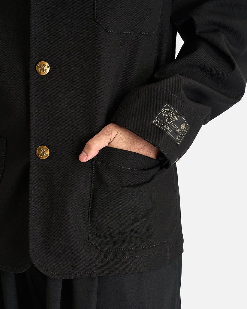 Willy Chavarria o1s1v1r1oon0825 Workwear Blazer in Black Size US XL / EU 56 / 4 - 7 Thumbnail