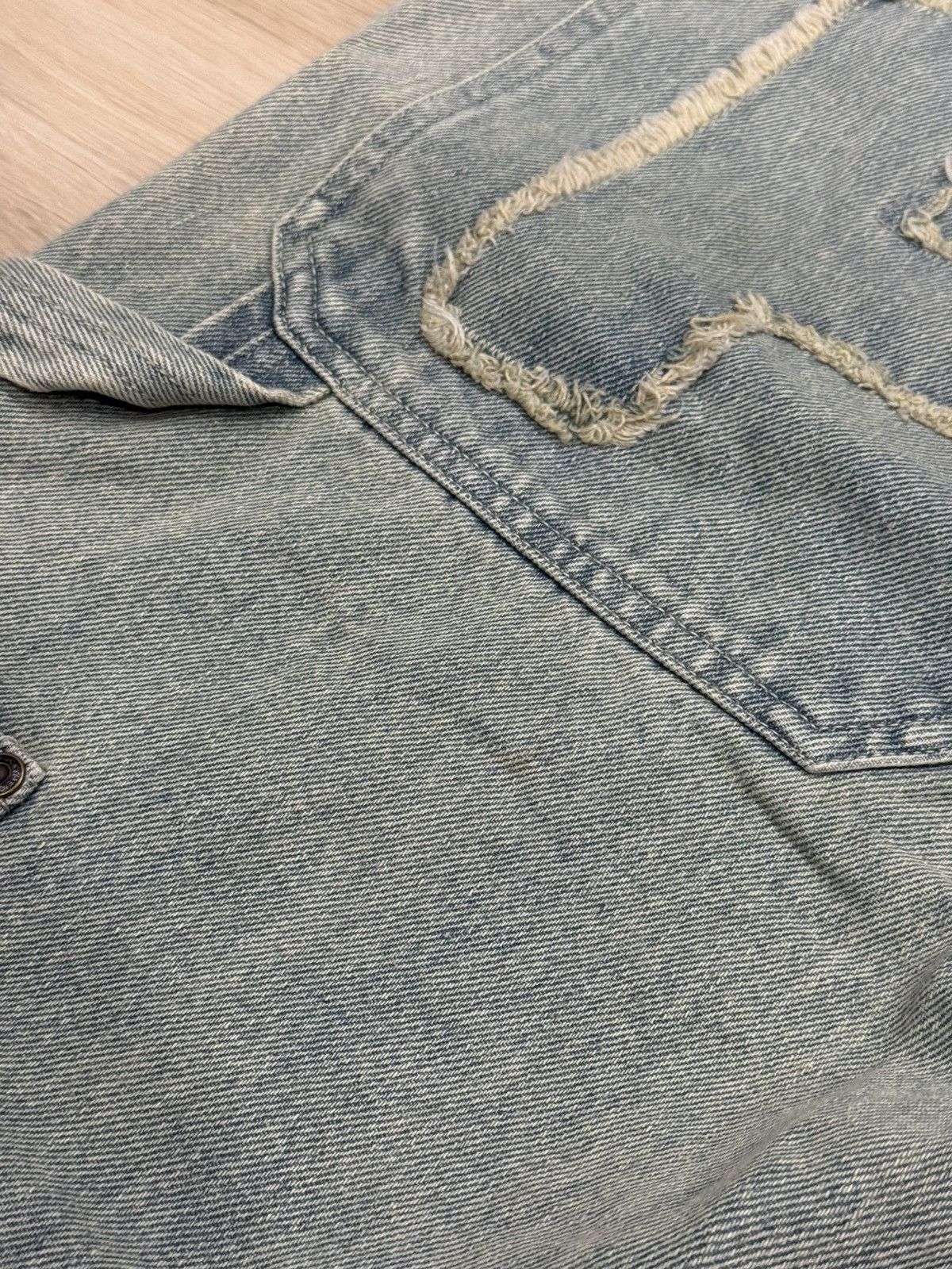 Fuck The Population FTP Frayed Denim Logo Carpenter Jeans Size US 36 / EU 52 - 4 Thumbnail