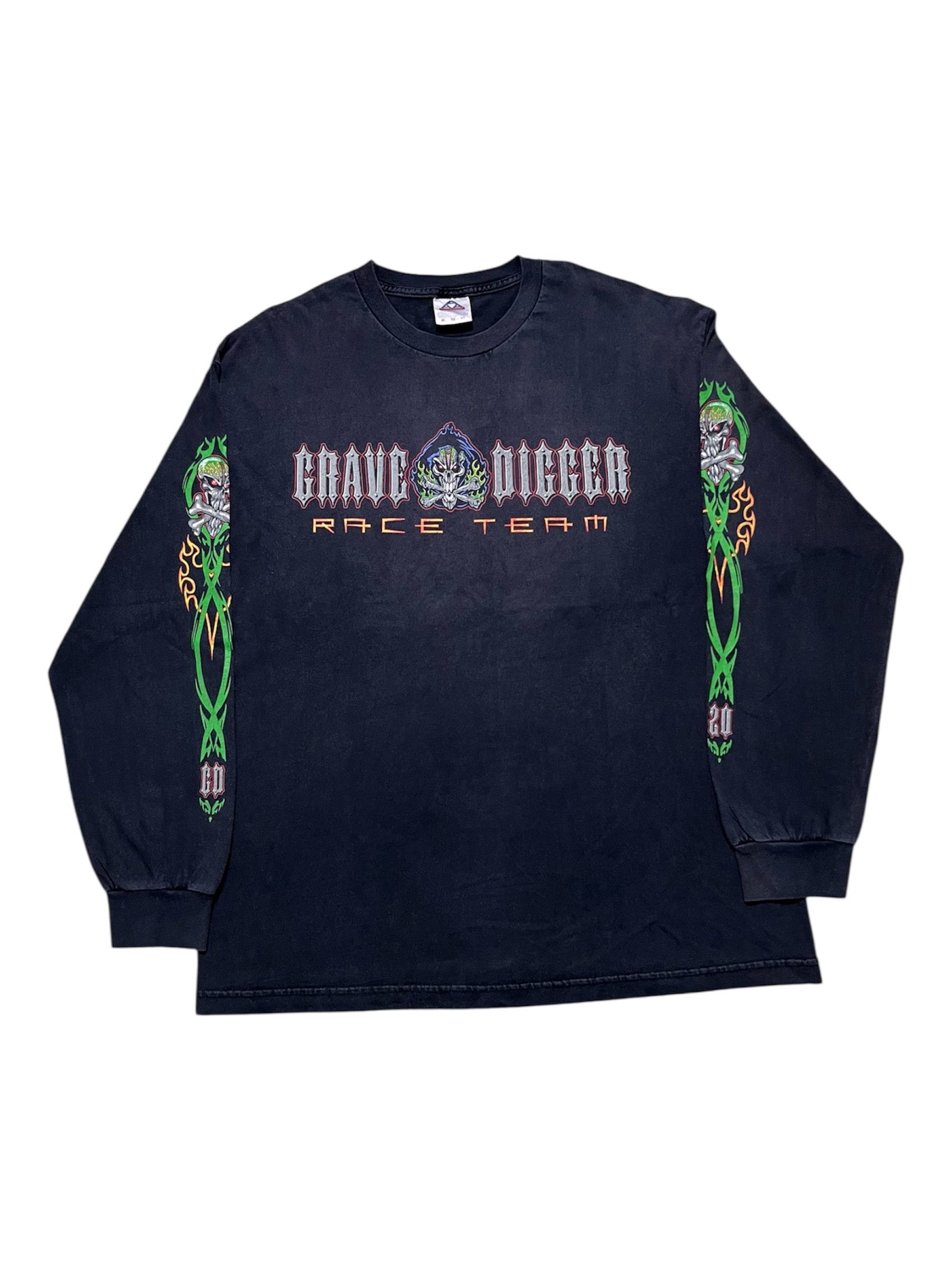 Vintage Vintage Grave Digger Longsleeve Size US XL / EU 56 / 4 - 1 Thumbnail