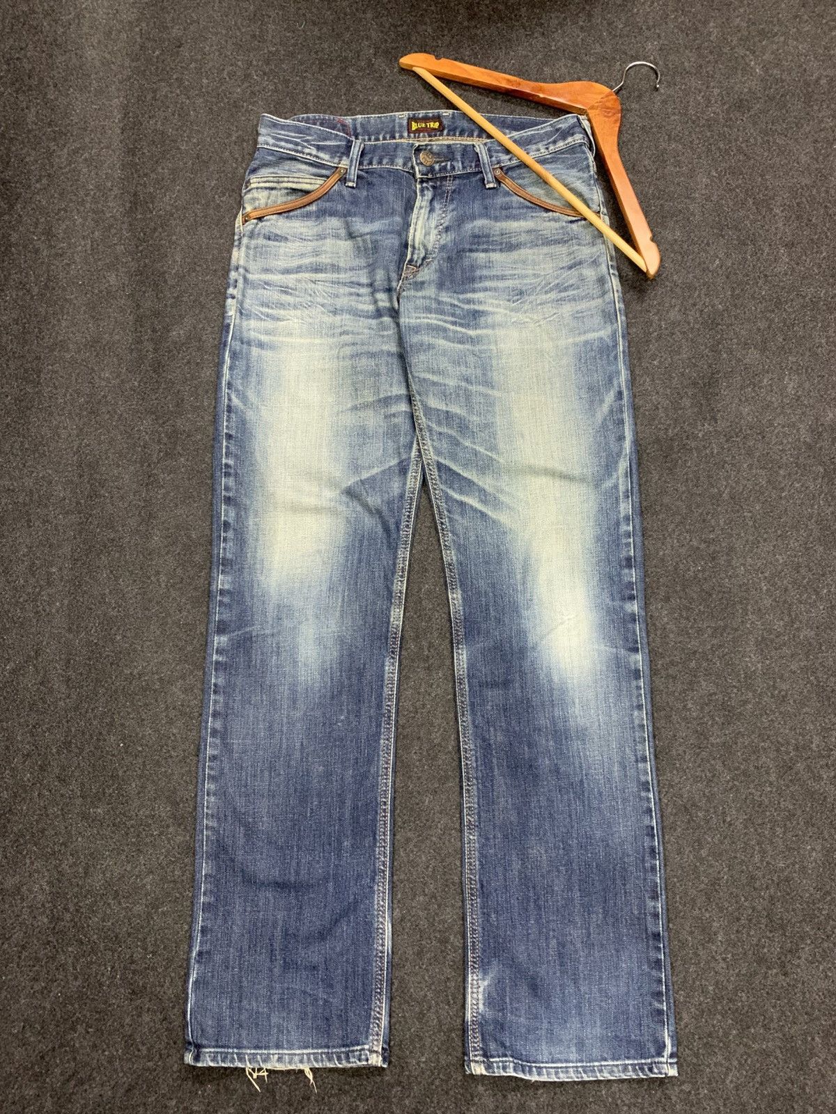 Edwin EDWIN Blue Trip Distressed Denim Jeans Flap Pocket Size US 32 / EU 48 - 2 Thumbnail
