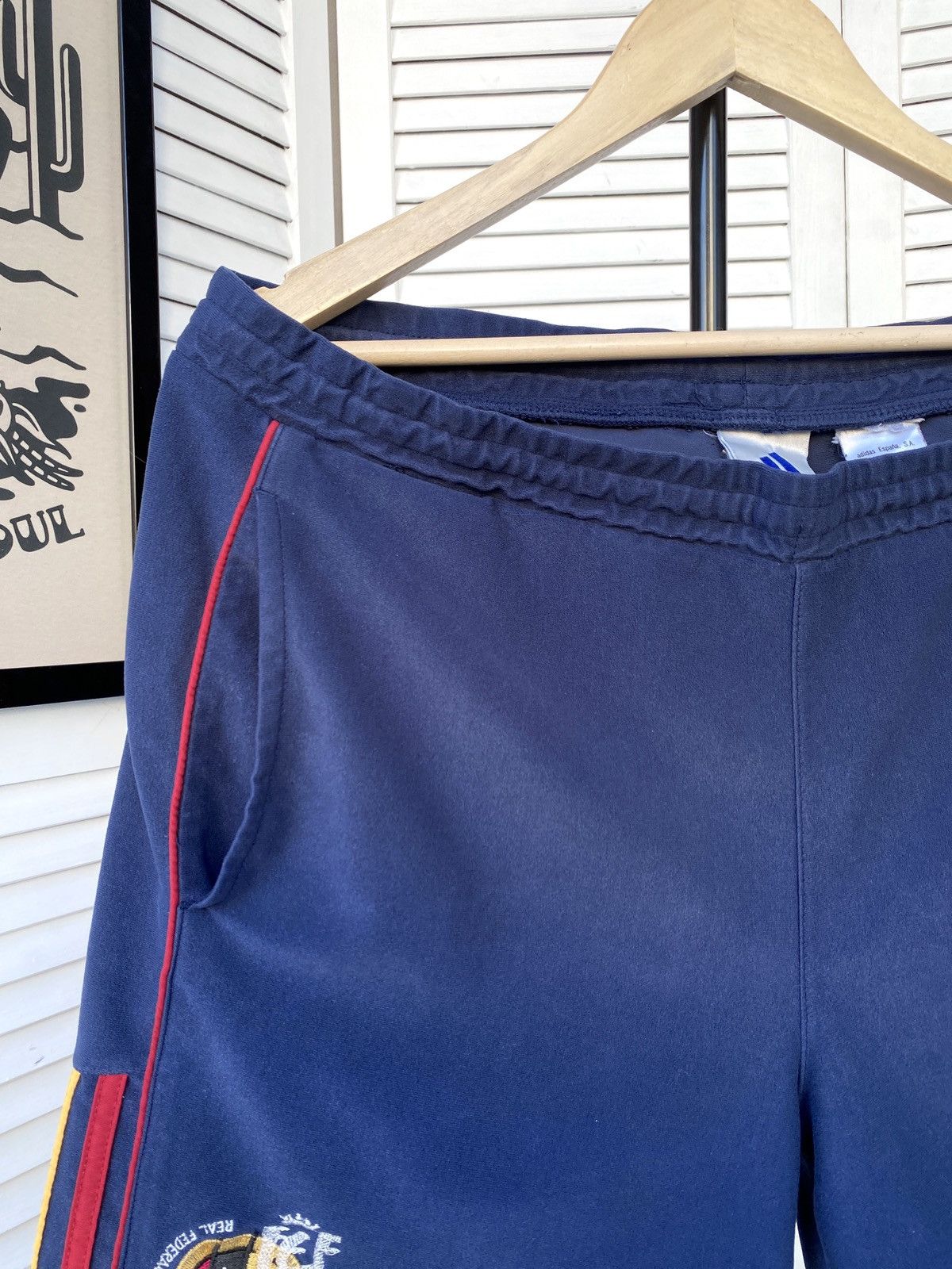 Adidas Vintage Adidas 90s Real Federacion Espanola Soccer Shorts Size US 30 / EU 46 - 5 Thumbnail