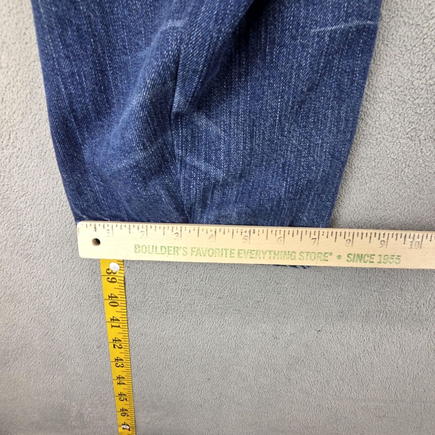 Levi's VINTAGE Levi's Engineered Jeans Mens Blue Twisted Straight Leg 30x29 Levis Engineered Jeans Denim Cotton Button Pockets Solid Fall Mens Size US 30 / EU 46 - 5 Thumbnail