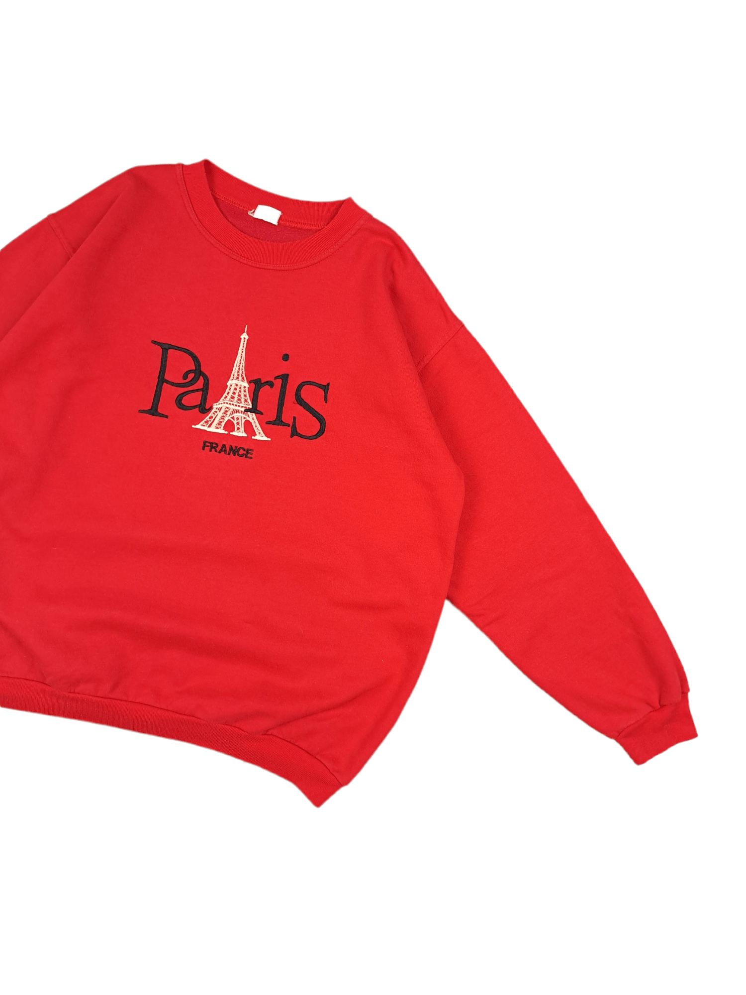 Vintage 💎 Rare 80's Paris France Spell out Art Crewneck Sweatshirt Size US XL / EU 56 / 4 - 3 Thumbnail