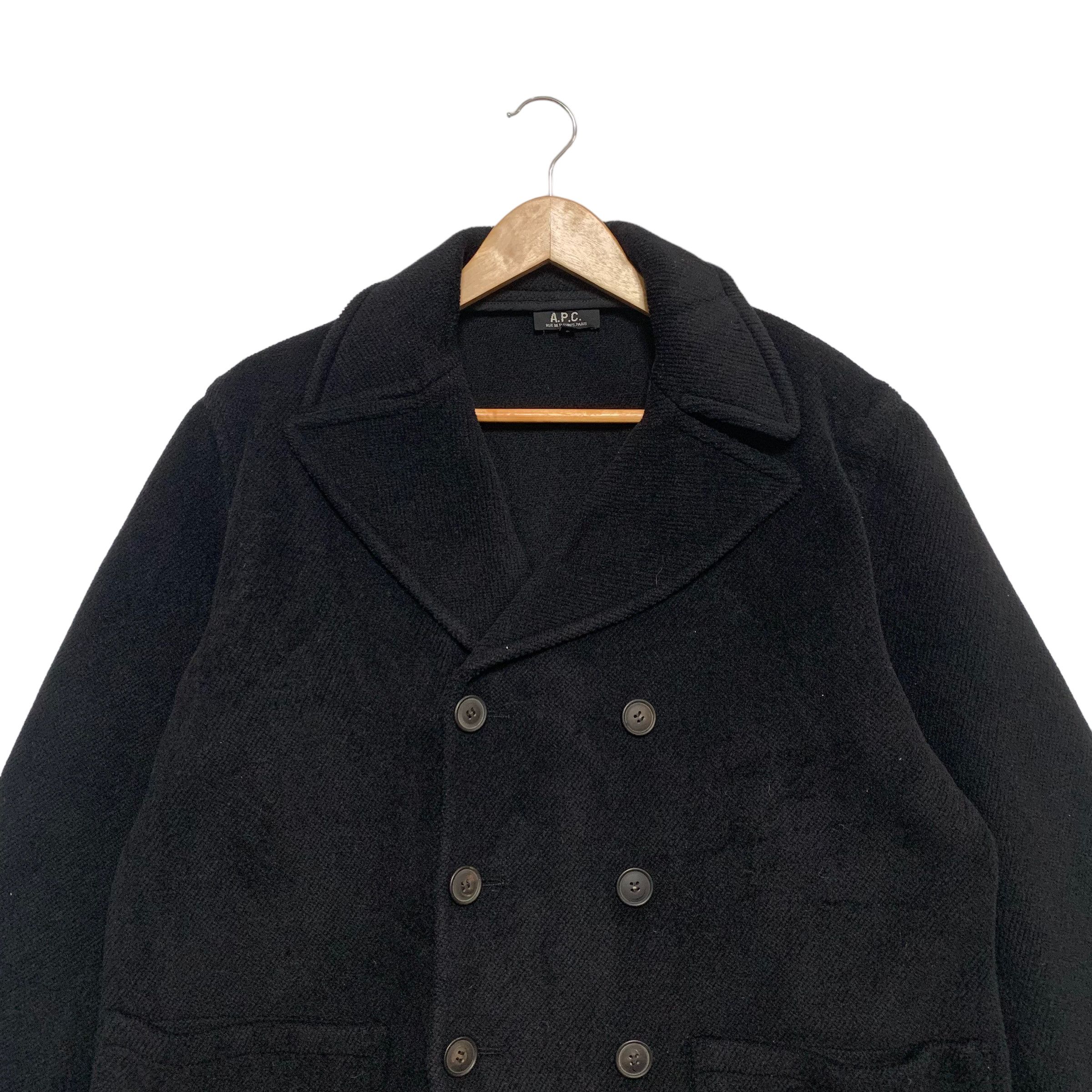 A.P.C. APC Double Breast Wool Coat Jacket Size US S / EU 44-46 / 1 - 4 Thumbnail