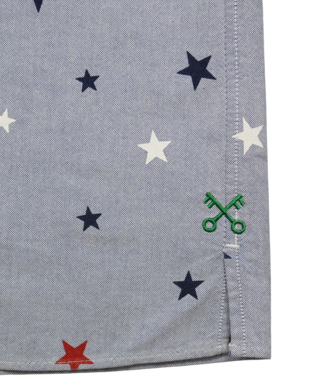 Fragment Design × Hiroshi Fujiwara × Japanese Brand SS2011 FRAGMENT DESIGN OXFORD STAR PATTERN B.D UNIFORM SHIRT Size US M / EU 48-50 / 2 - 4 Thumbnail