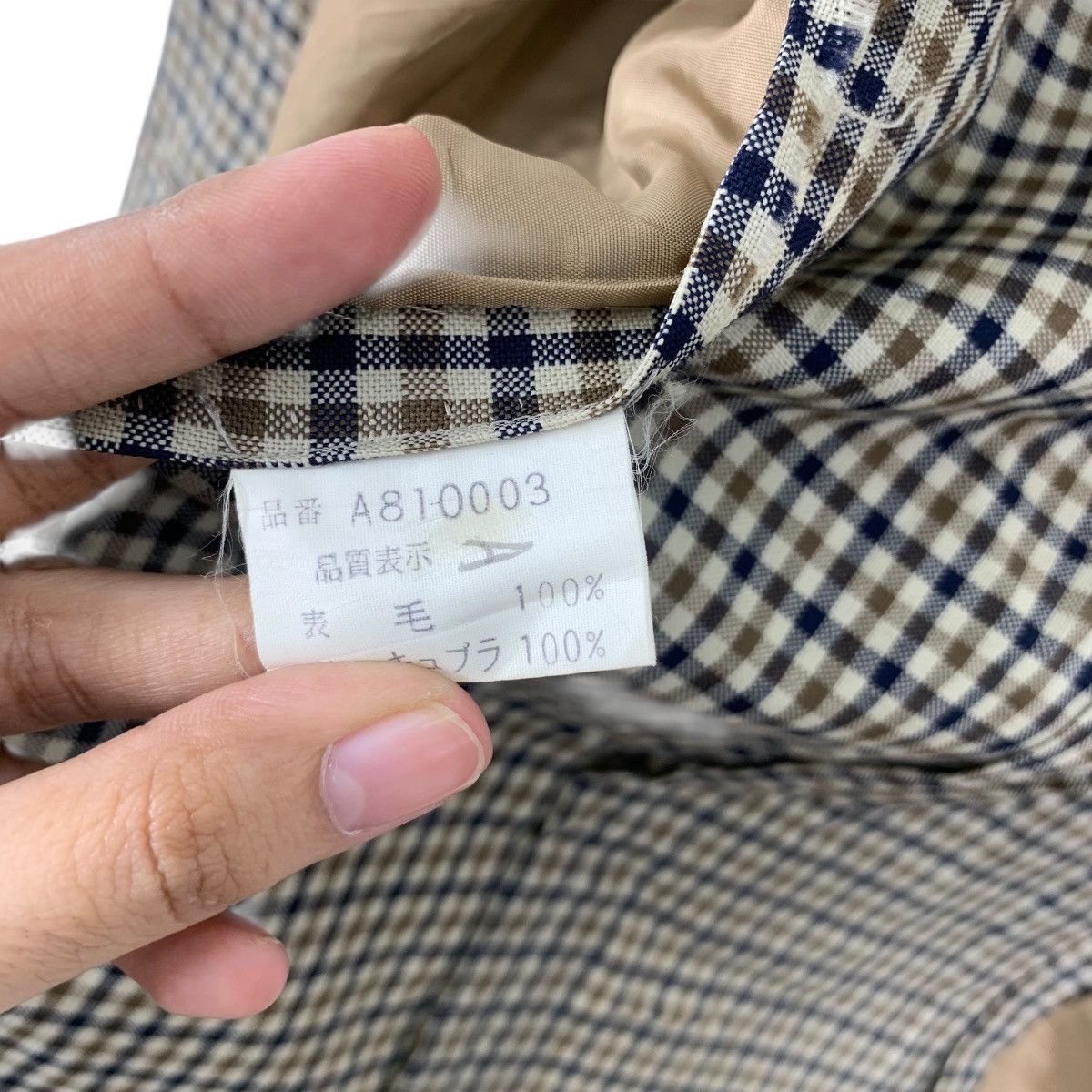 Aquascutum Vintage AQUASCUTUM LONDON Nova Checks Pattern Blazer Jacket Size S / US 4 / IT 40 - 12 Thumbnail