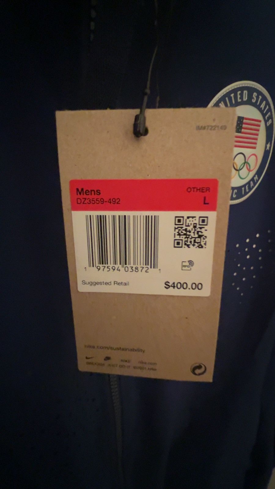Nike 2024 Team USA Summer Olympic Nike jacket Size US L / EU 52-54 / 3 - 5 Thumbnail