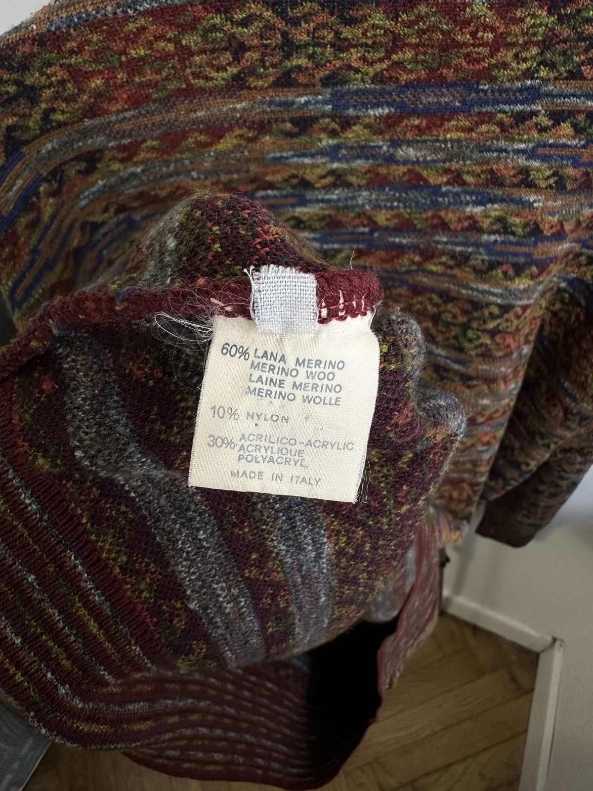 Missoni Missoni Example Vintage Wool Blend Knitted Sweater Size US L / EU 52-54 / 3 - 5 Thumbnail