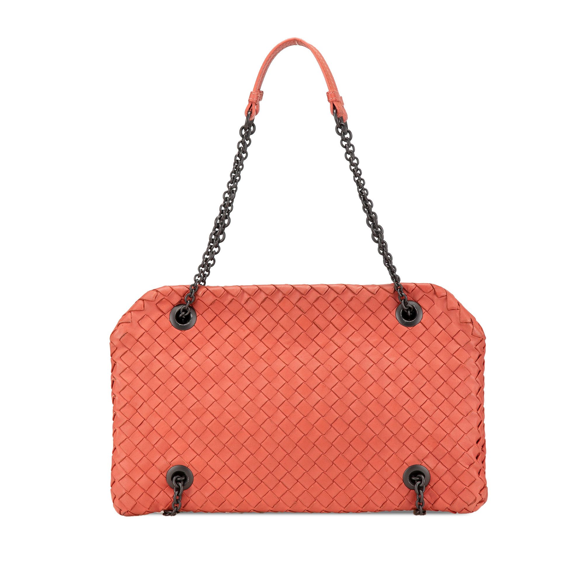Bottega Veneta Nappa Intrecciato Duo Shoulder Bag in Pink, Women's