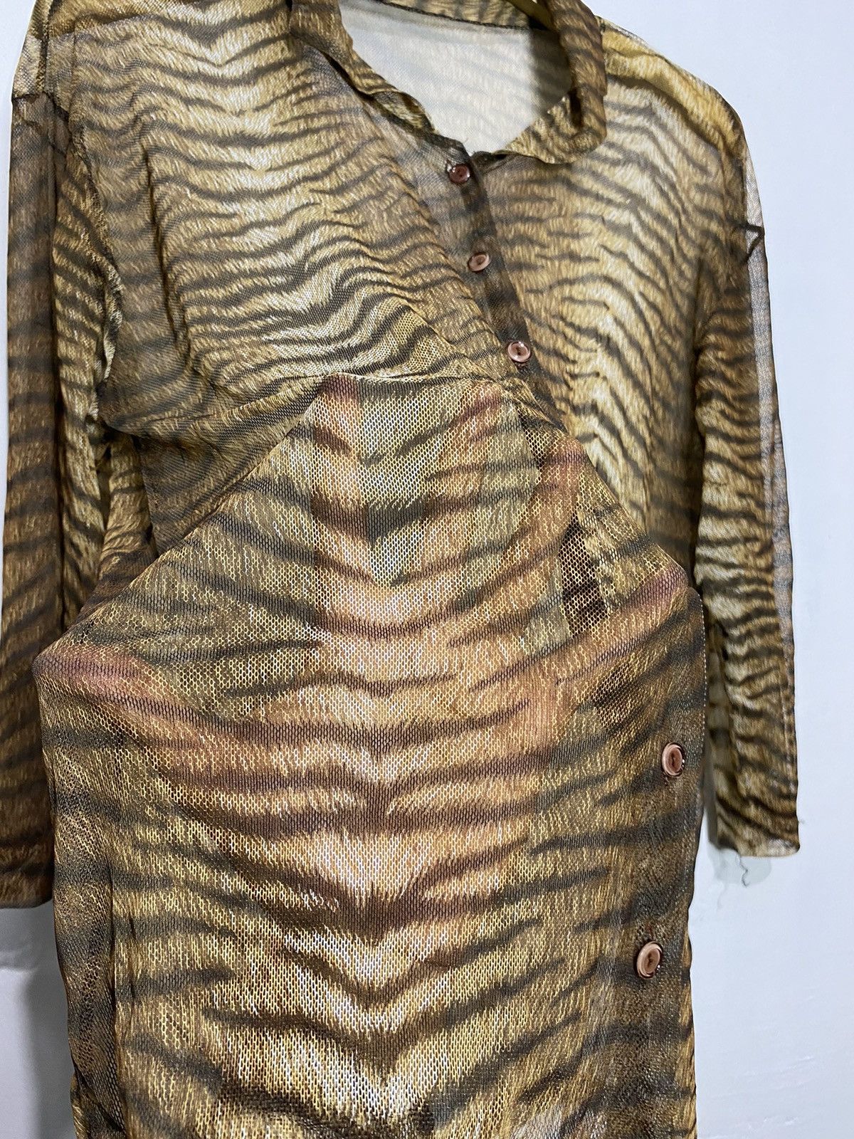 Hysteric Glamour × Japanese Brand Tiger mesh button shirt jpg style Size US M / EU 48-50 / 2 - 4 Thumbnail