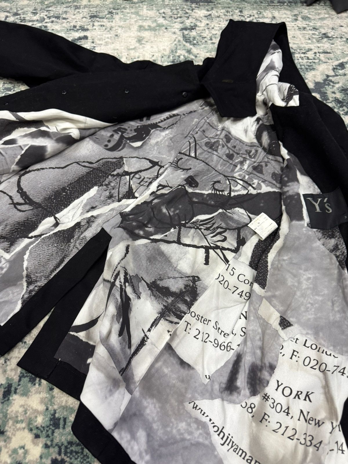 Y's Y'S SINGLE BREASTED HOODED GABARDINE COAT JACKET Size US M / EU 48-50 / 2 - 6 Thumbnail