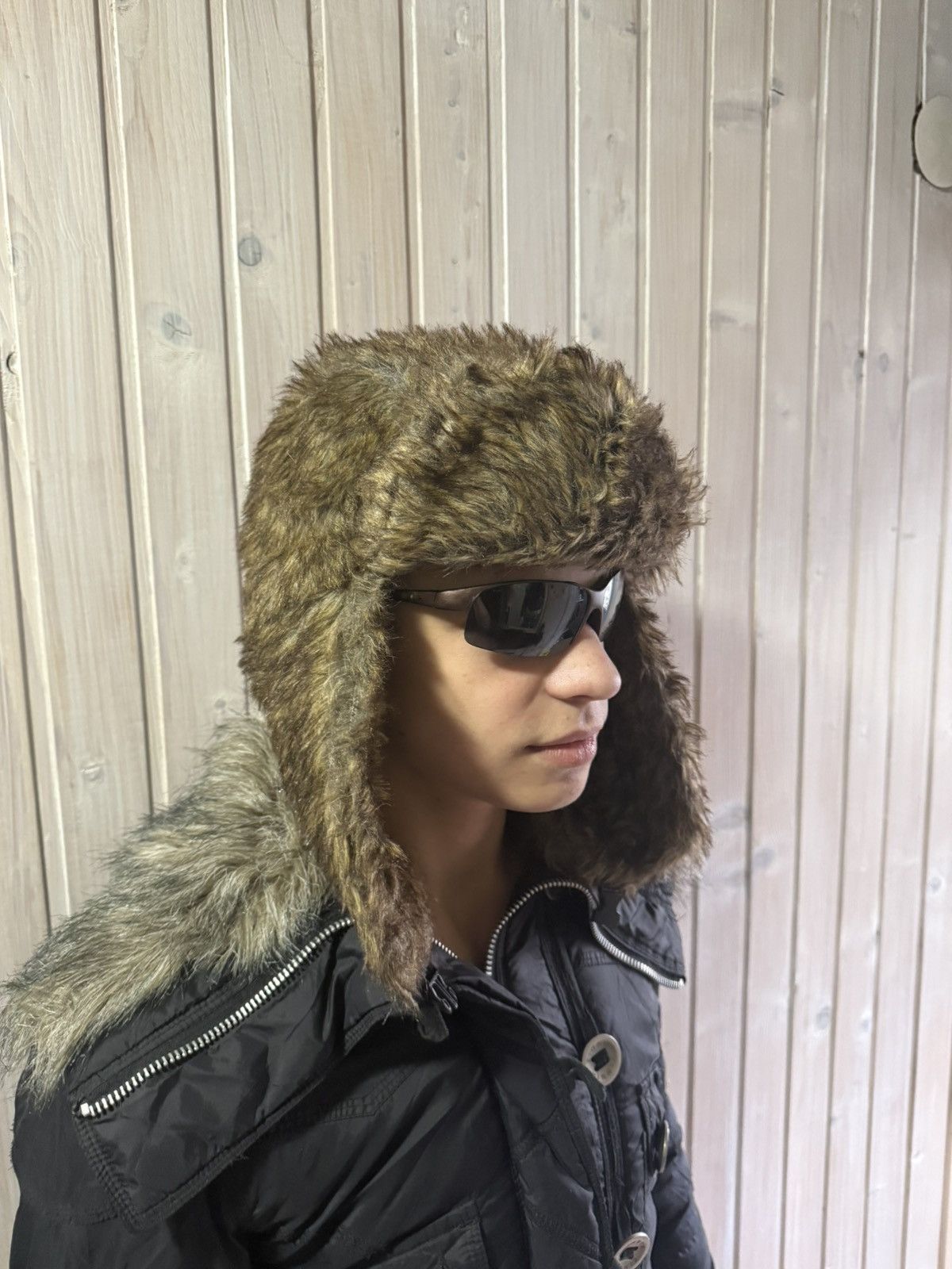 Japanese Brand × Vintage Y2K Fur Ushanka Vintage Fuzzy Trapper Hat Size ONE SIZE - 1 Thumbnail